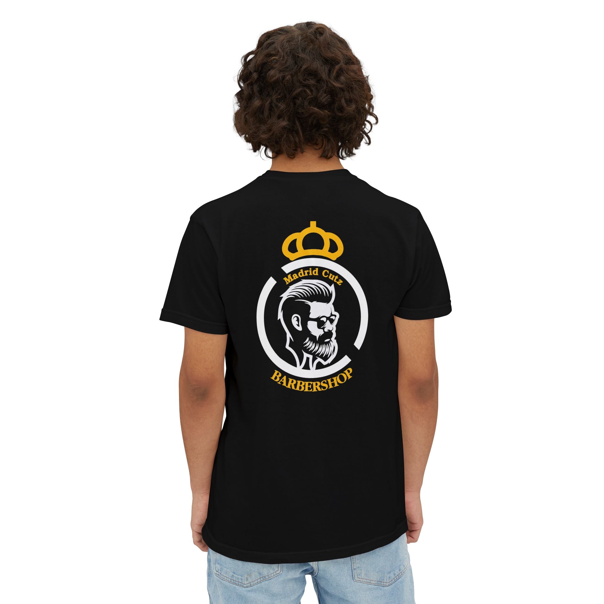 Madrid Cutz Barbershop Crown Logo Pocket T-Shirt