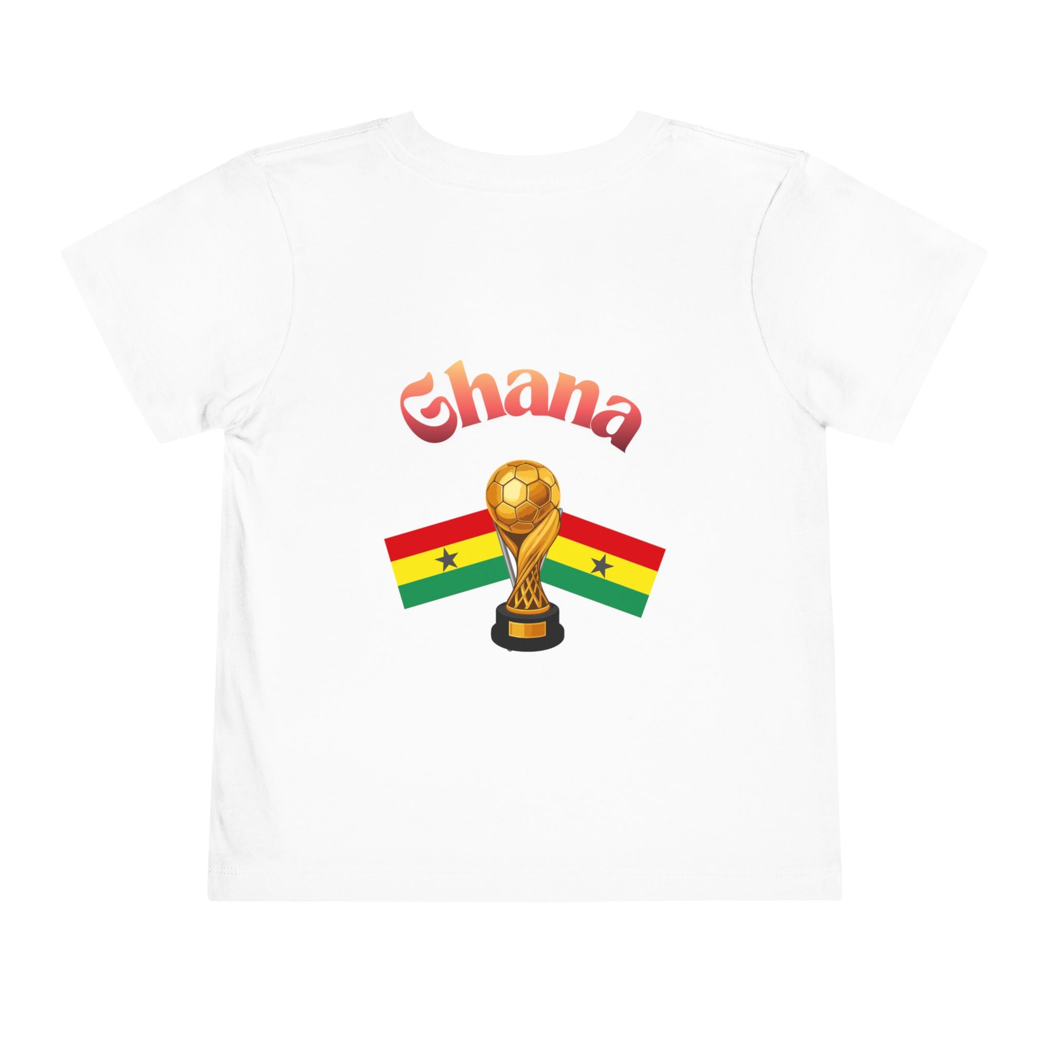 Ghana Kids Tee — Cup Trophy & Flag Toddler Shirt