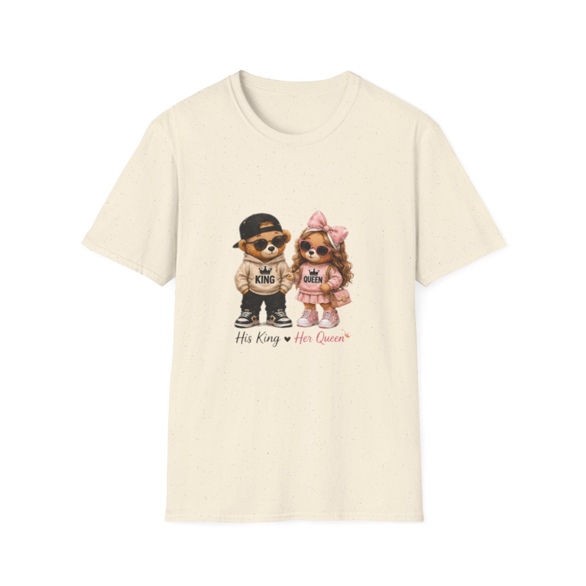 Couple Pomeranian Tee — "His King & Her Queen" Cute Pet Couple unisex T-Shirt