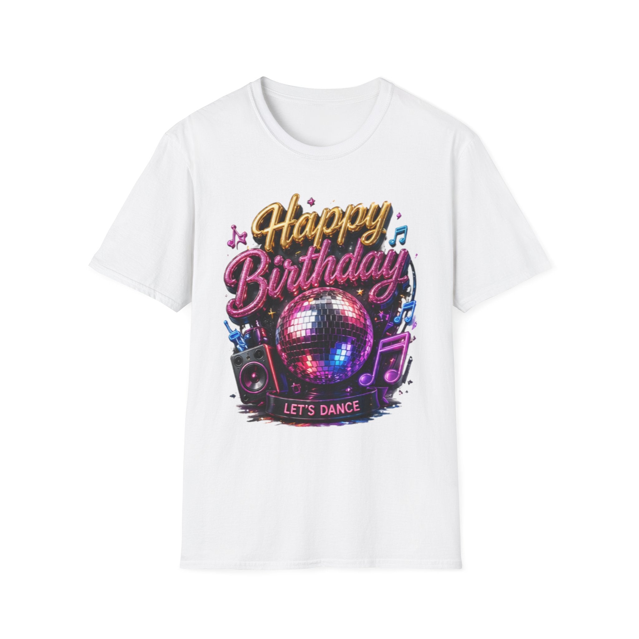 Happy Birthday Disco T-Shirt — Let's Dance Party Tee