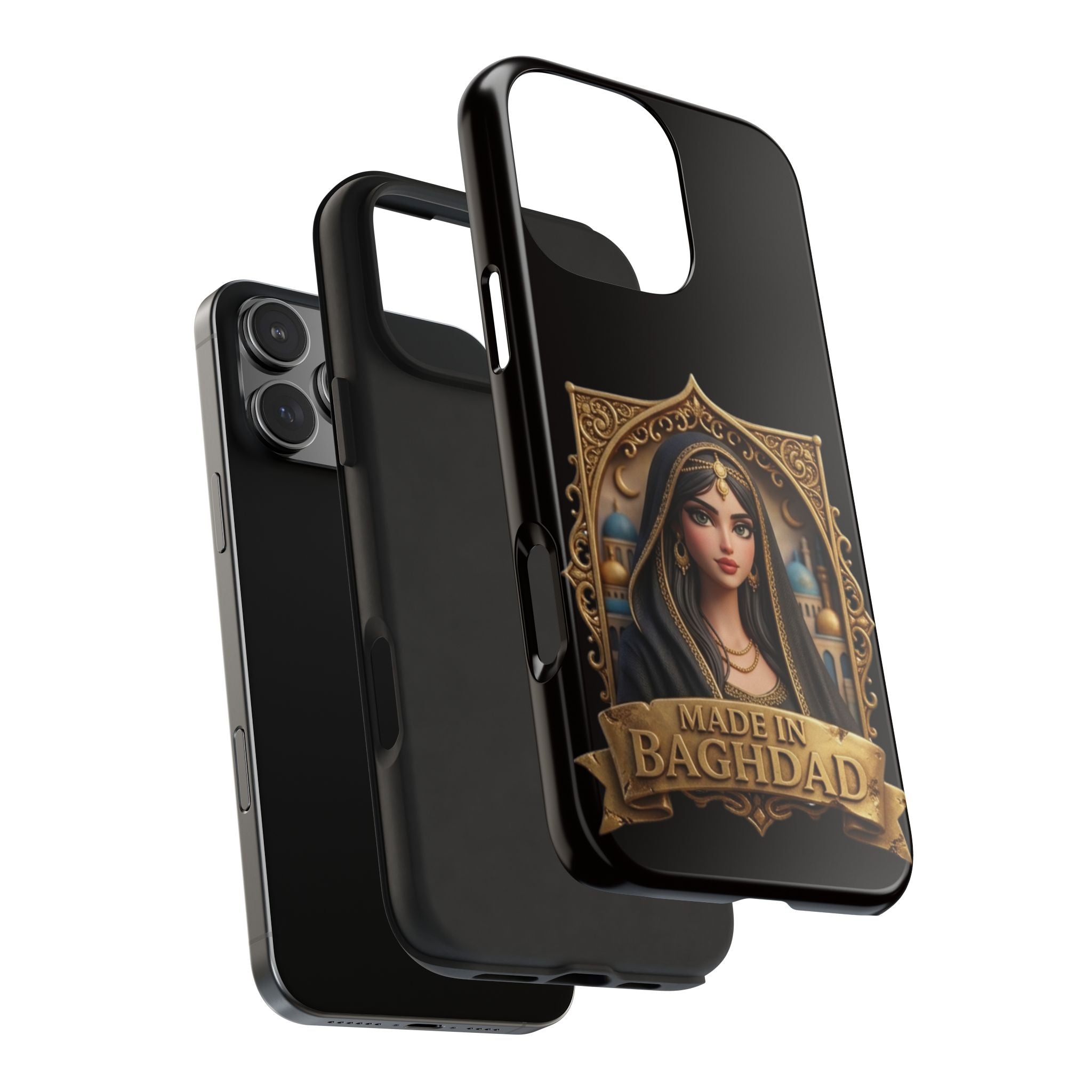 Made in Baghdad Phone Case — Elegant Middle Eastern Portrait Tough Protective Case