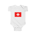 Switzerland Flag Infant Bodysuit – I Heart Switzerland Baby Onesie