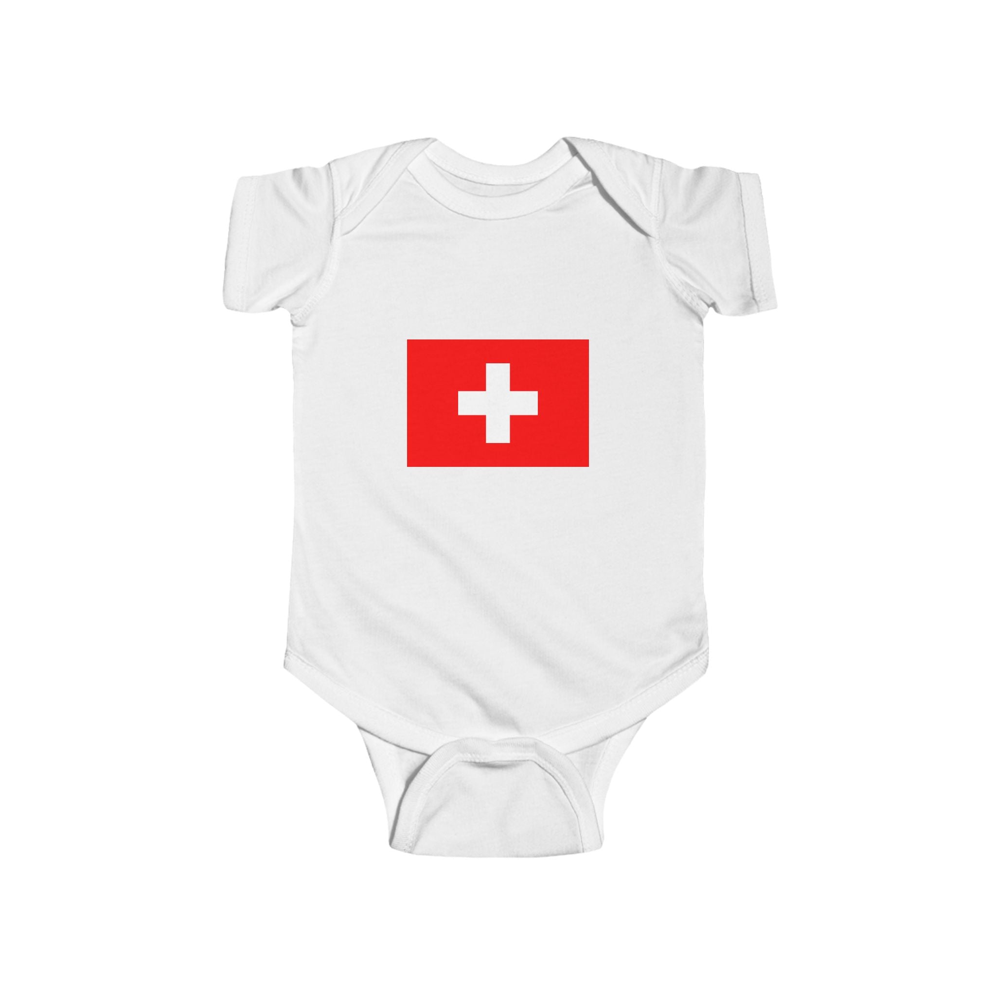 Switzerland Flag Infant Bodysuit – I Heart Switzerland Baby Onesie