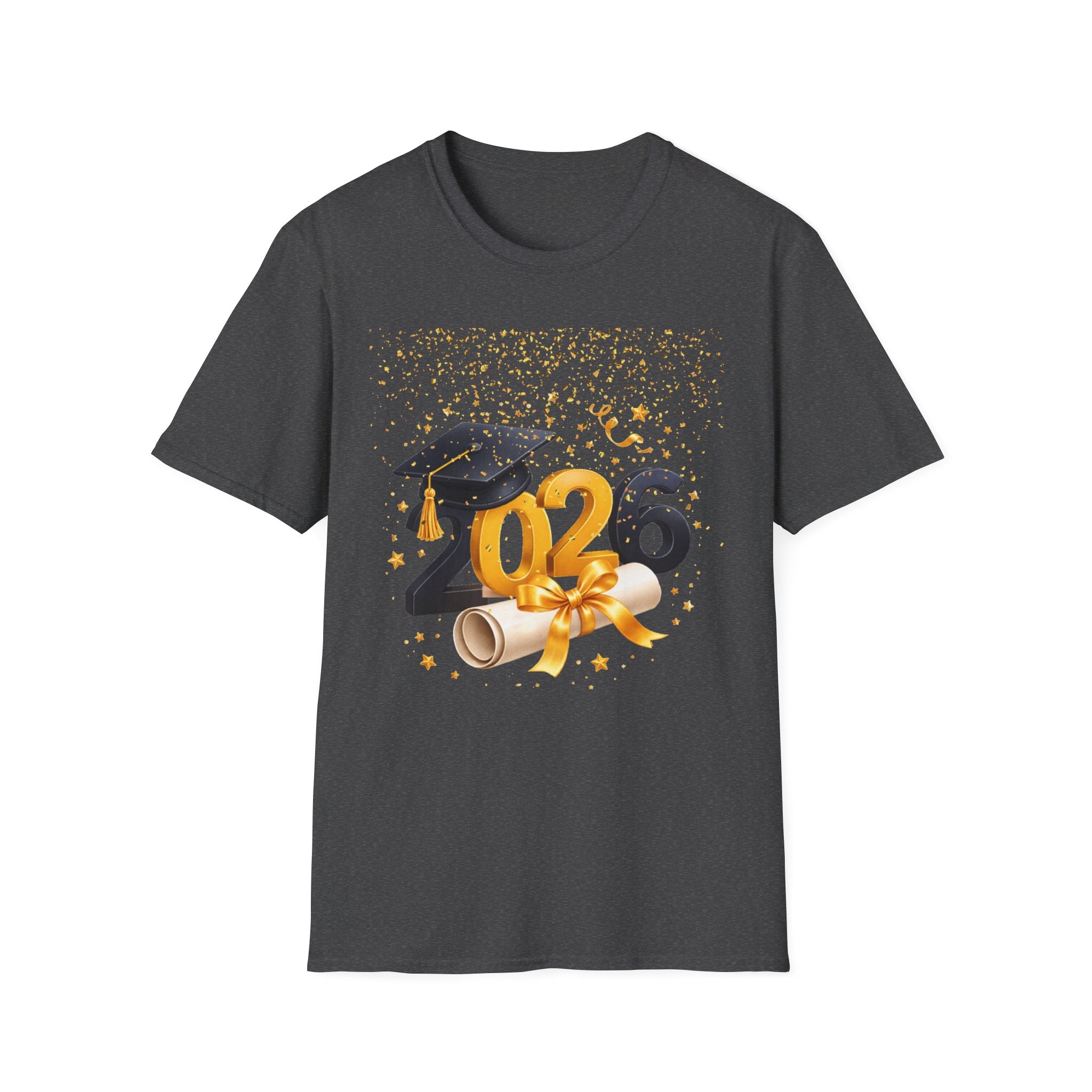 2026 Graduation T-Shirt – Class of 2026 Cap & Diploma Celebration Tee