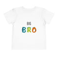Toddler Tee "Big Bro" Monster Letters – Big Brother Announcement Shirt