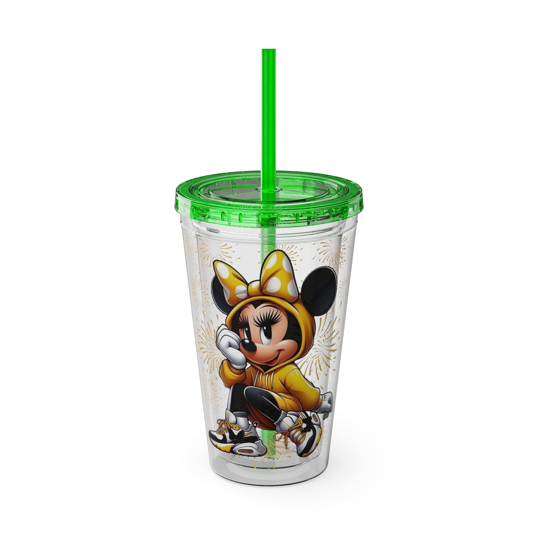 Minnie Mouse Sunsplash 16oz Tumbler with Straw