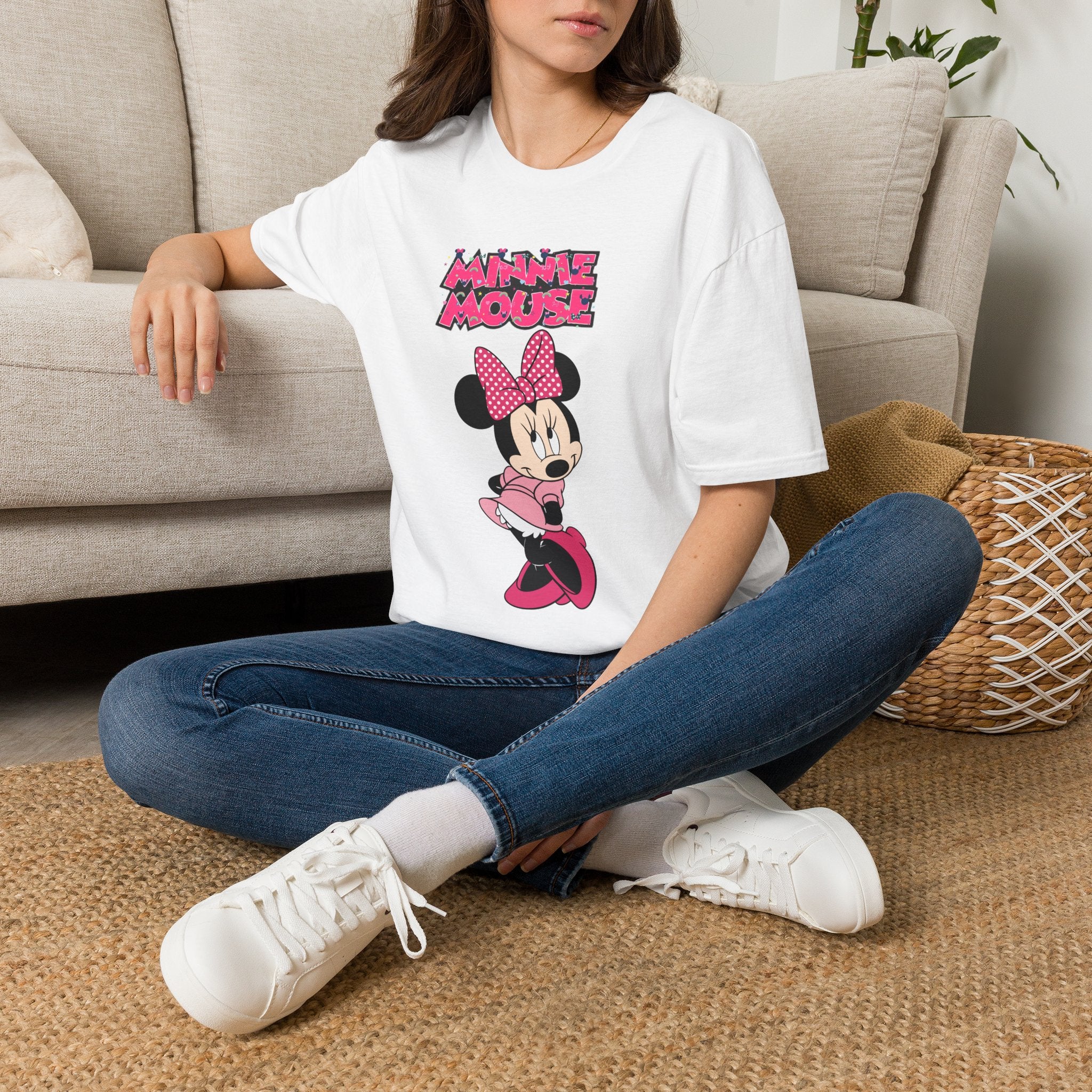 Minnie Mouse Pink Retro Graphic T-Shirt