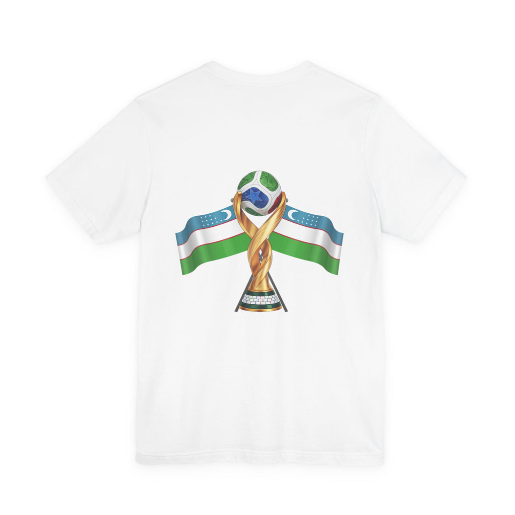 Uzbekistan Flag Soccer Tee — Cup Football Fan Shirt