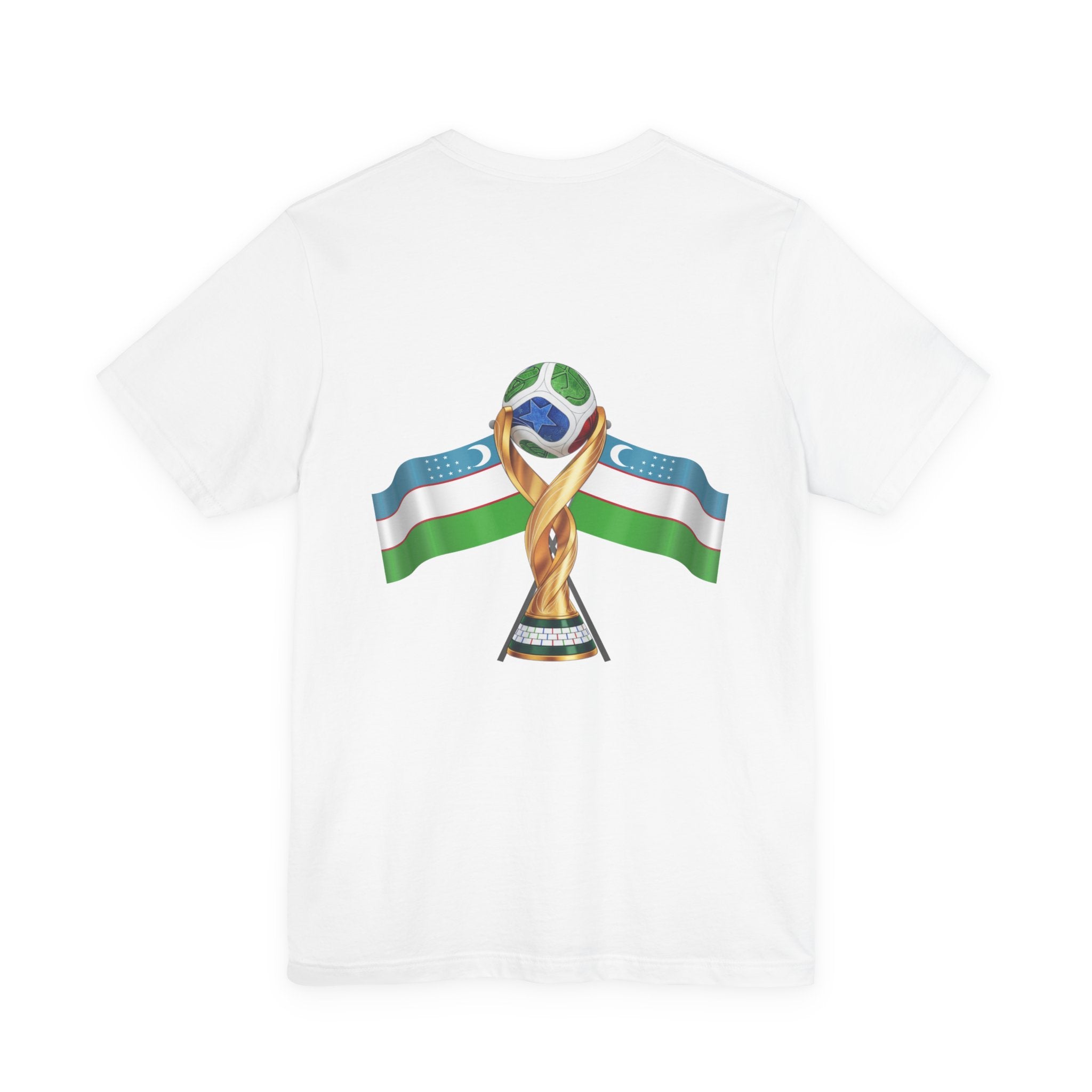 Uzbekistan Flag Soccer Tee — Cup Football Fan Shirt