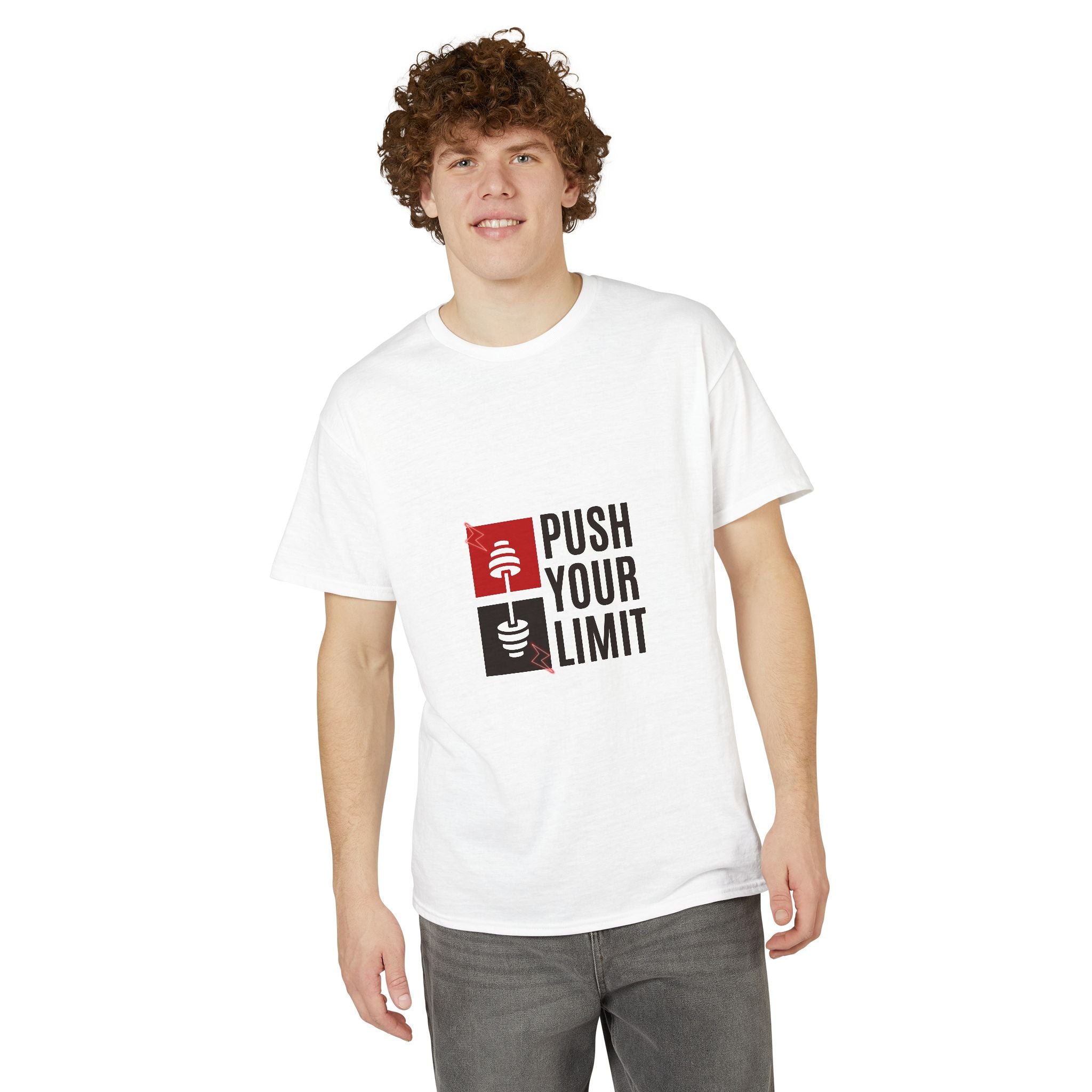 Push Your Limit T-Shirt — Motivational Gym Fitness Tee