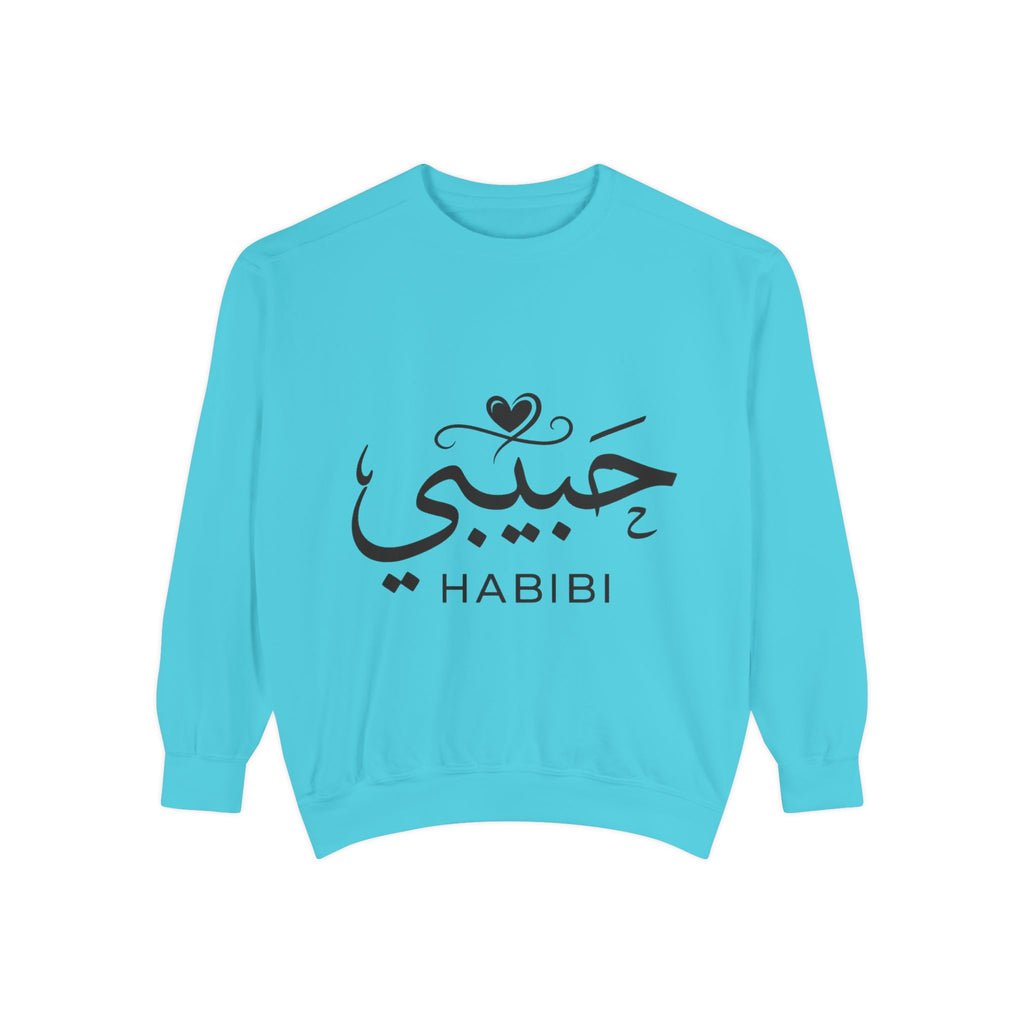Habibi Sweatshirt — Arabic 'Habibi' Love Script Cozy Sweater