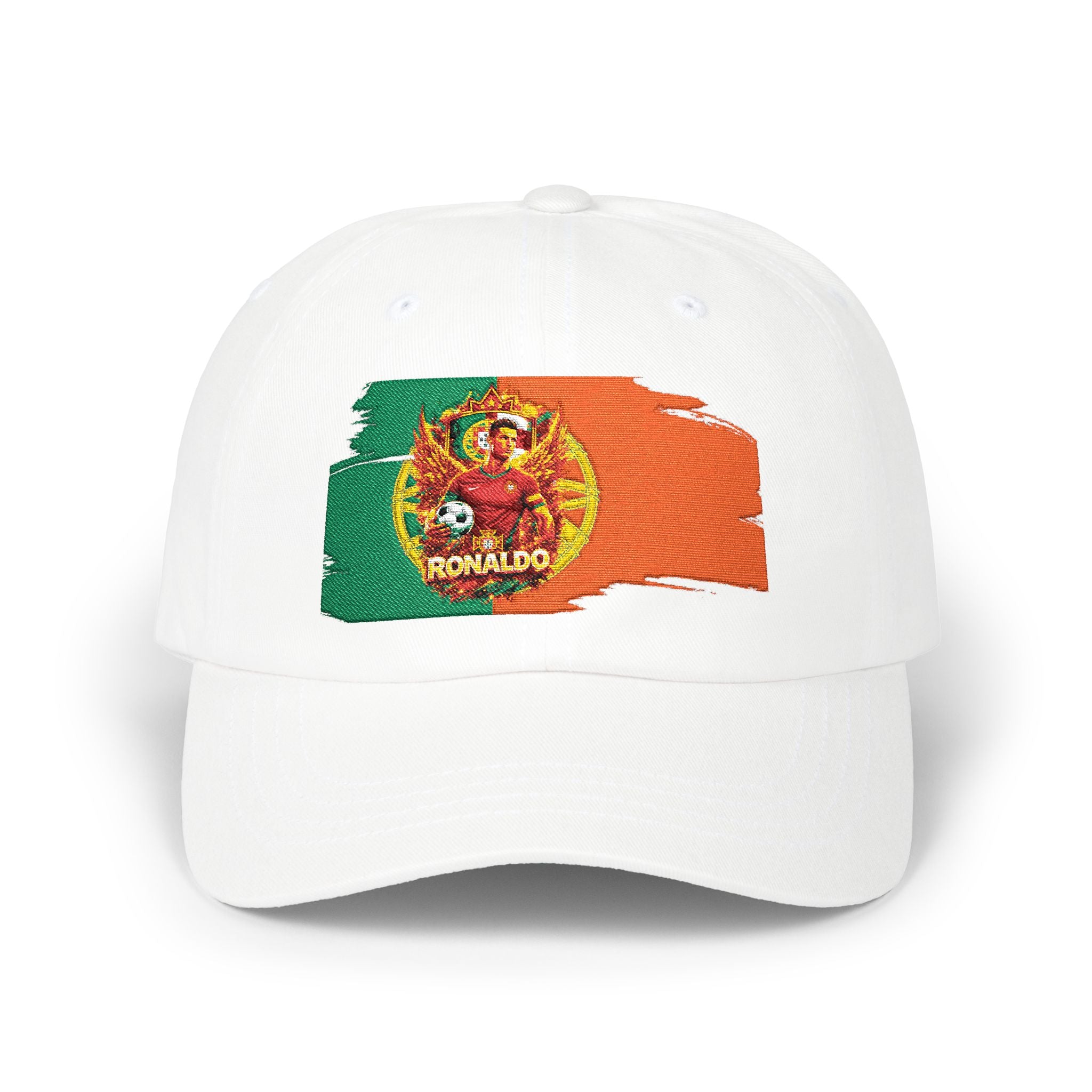 Portugal Football Dad Cap — Ronaldo Crest Flag Baseball Hat