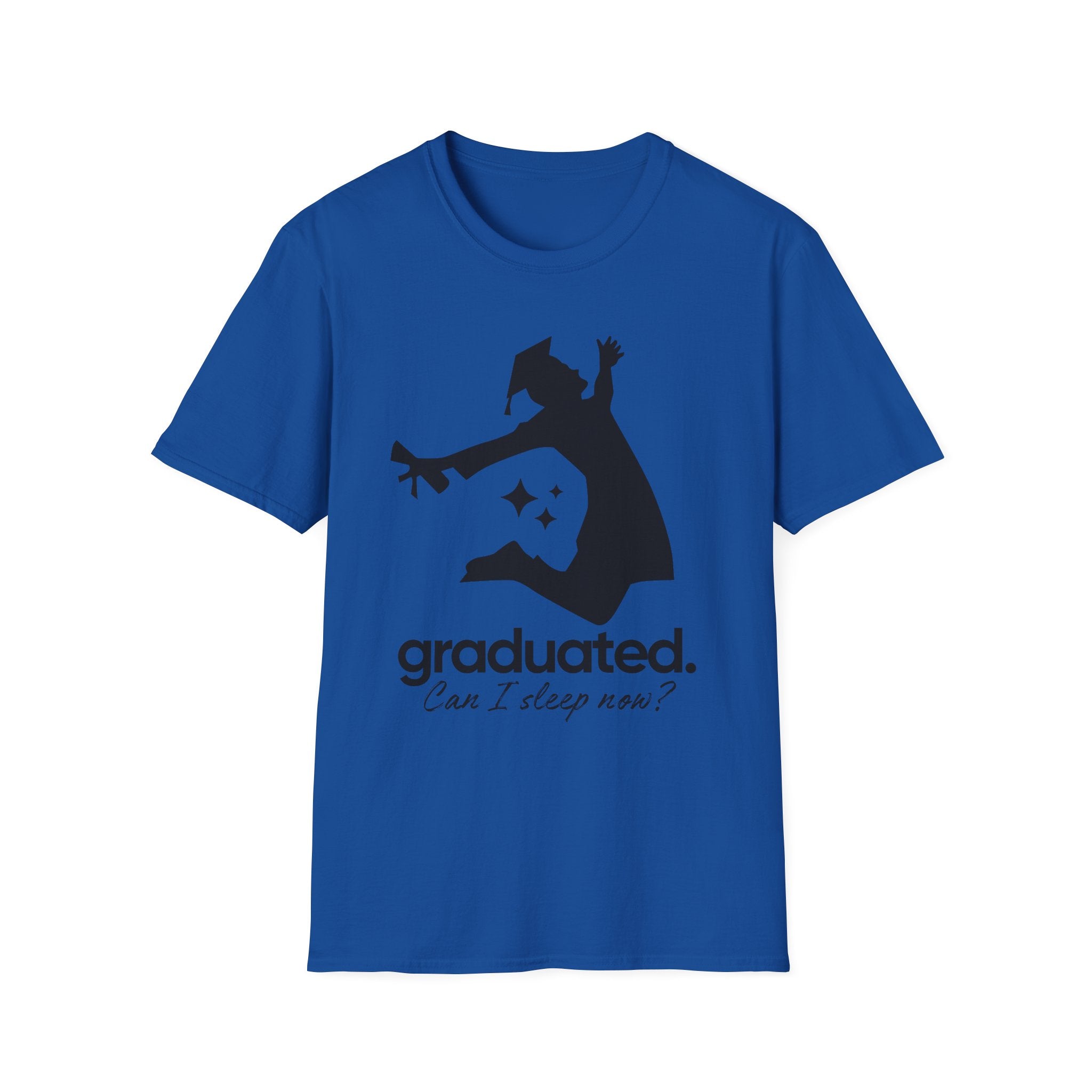 Graduated. Can I Sleep Now? T-Shirt - Funny Graduation Tee