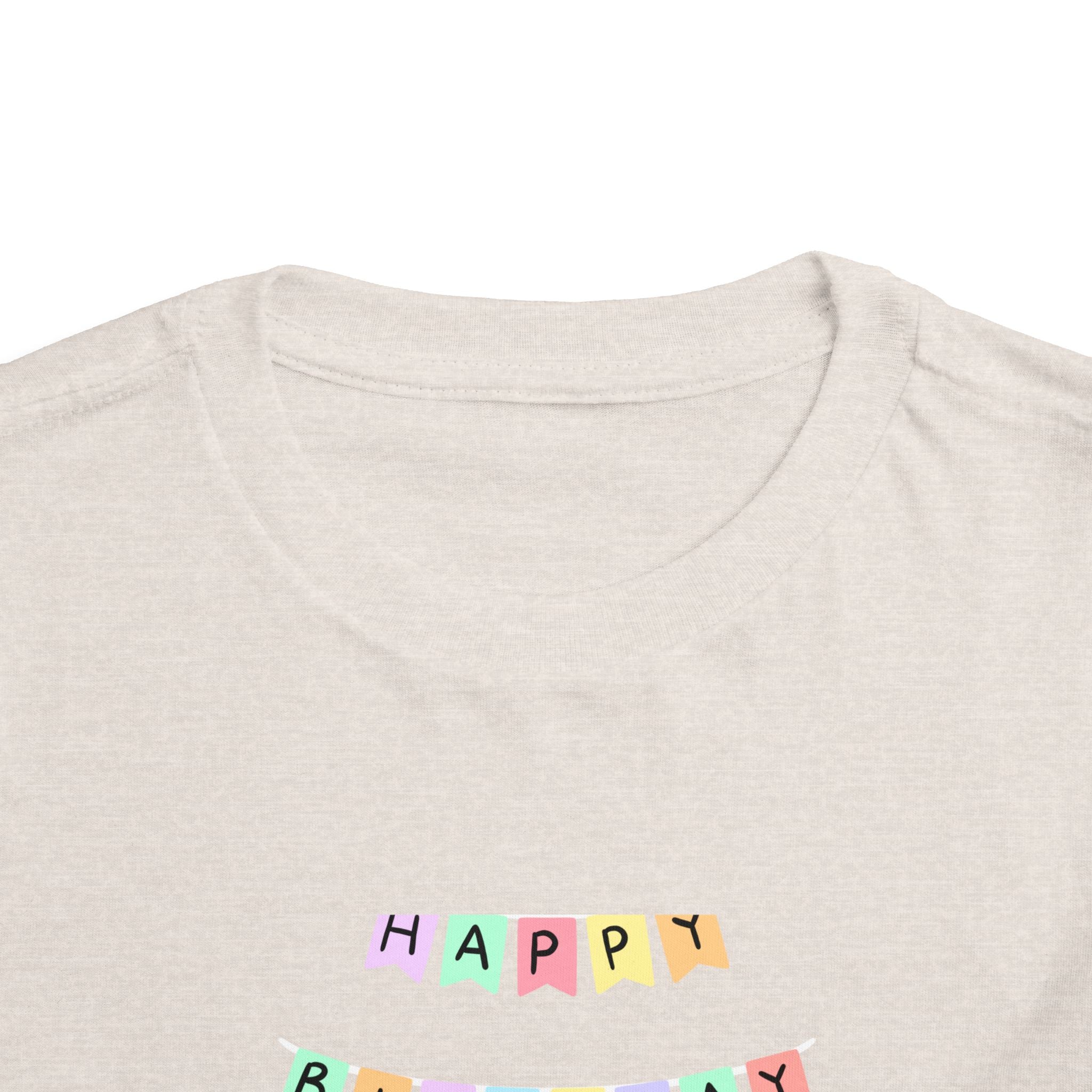 Toddler Birthday Castle Tee — "Happy Birthday" Princess Shirt