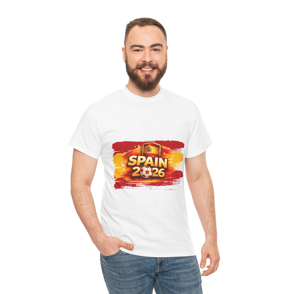 Spain 2026 Soccer Fan T‑Shirt — Spanish Flag Cup Supporter Tee