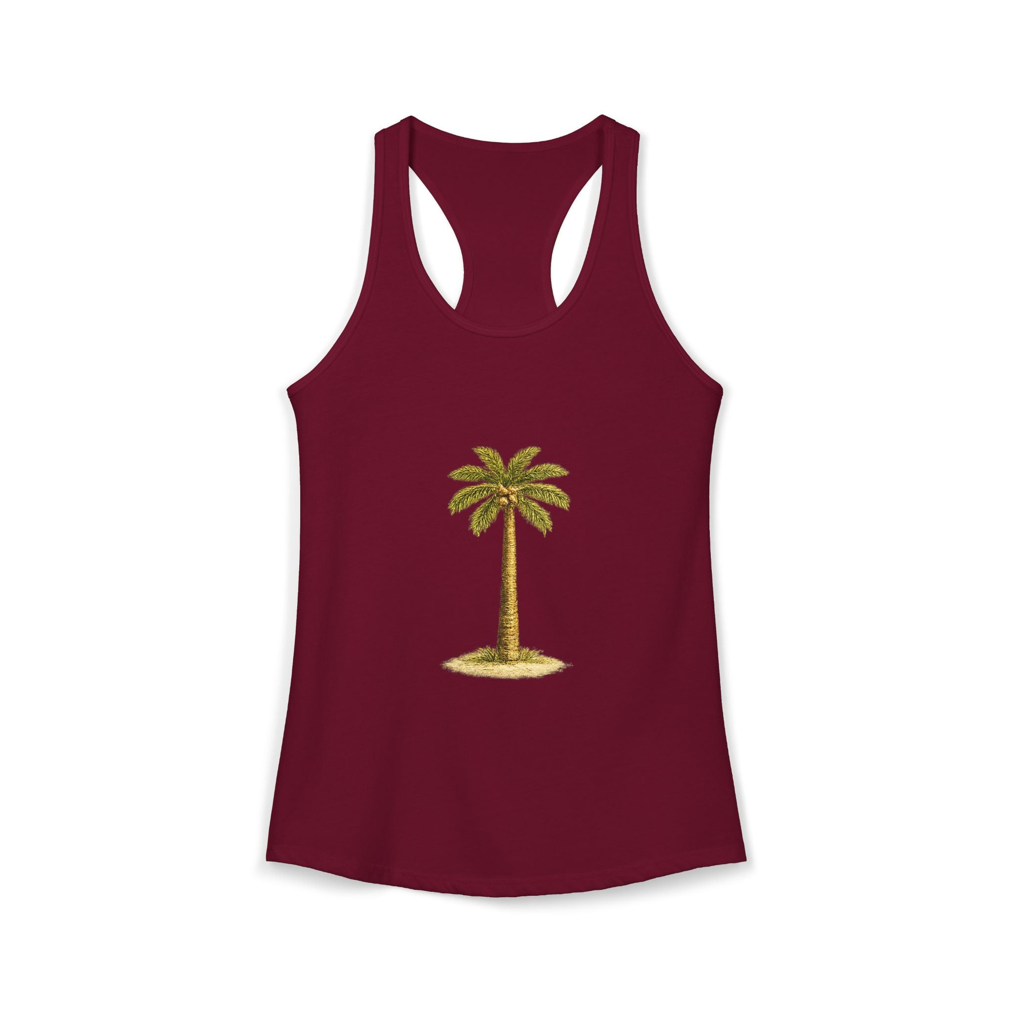 Women's Palm Tree Ideal Racerback Tank