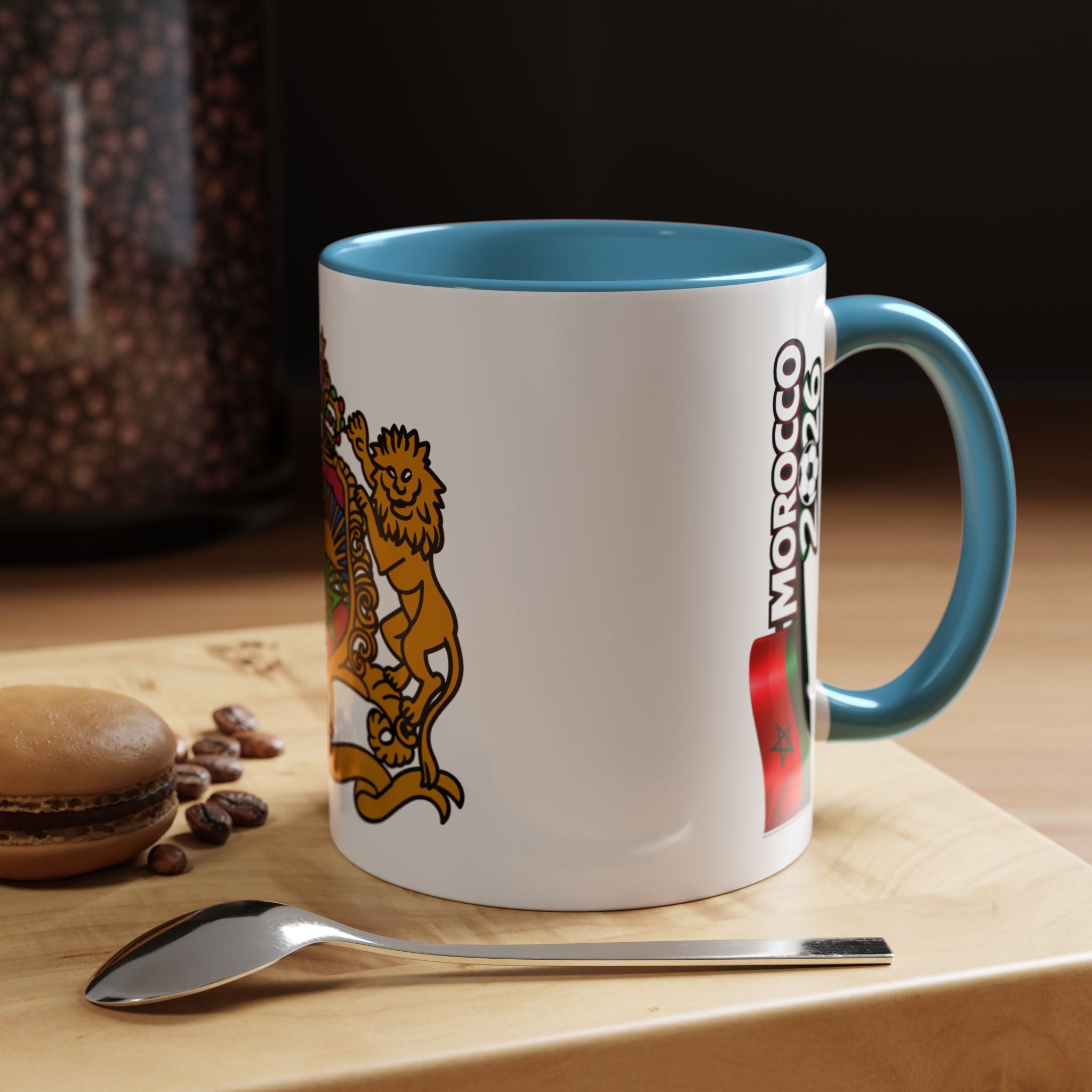 Morocco Coat of Arms Accent Coffee Mug – Moroccan Flag 11/15oz