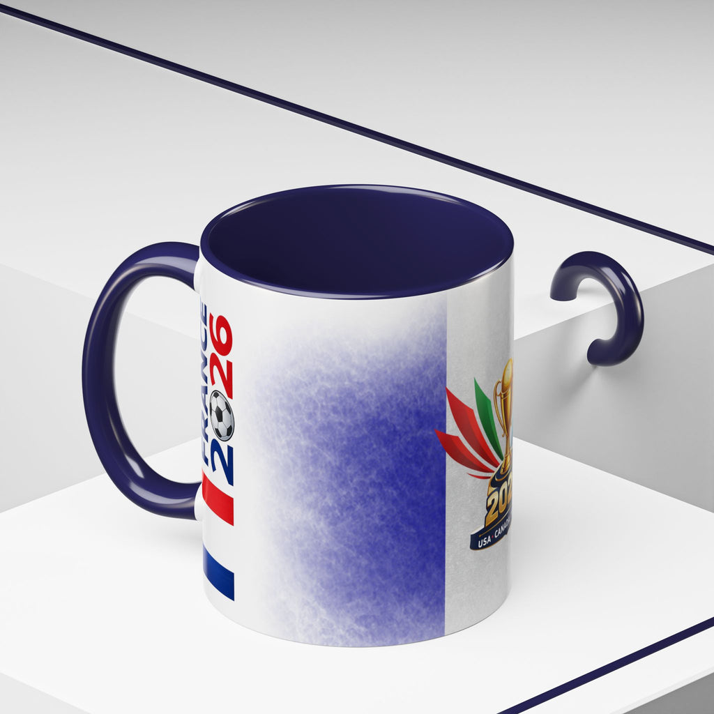 Soccer 2026 Commemorative Mug — France Accent Coffee Cup (11/15oz)
