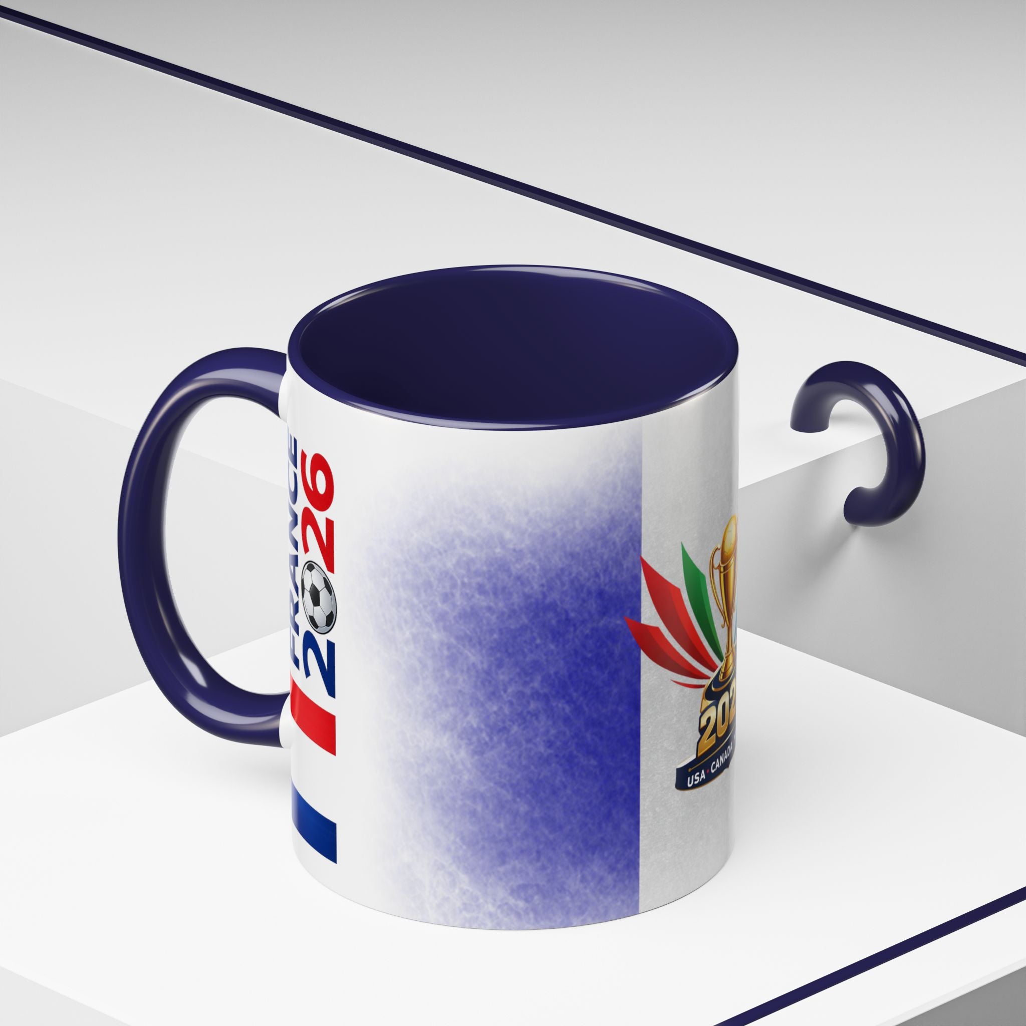 Soccer 2026 Commemorative Mug — France Accent Coffee Cup (11/15oz)