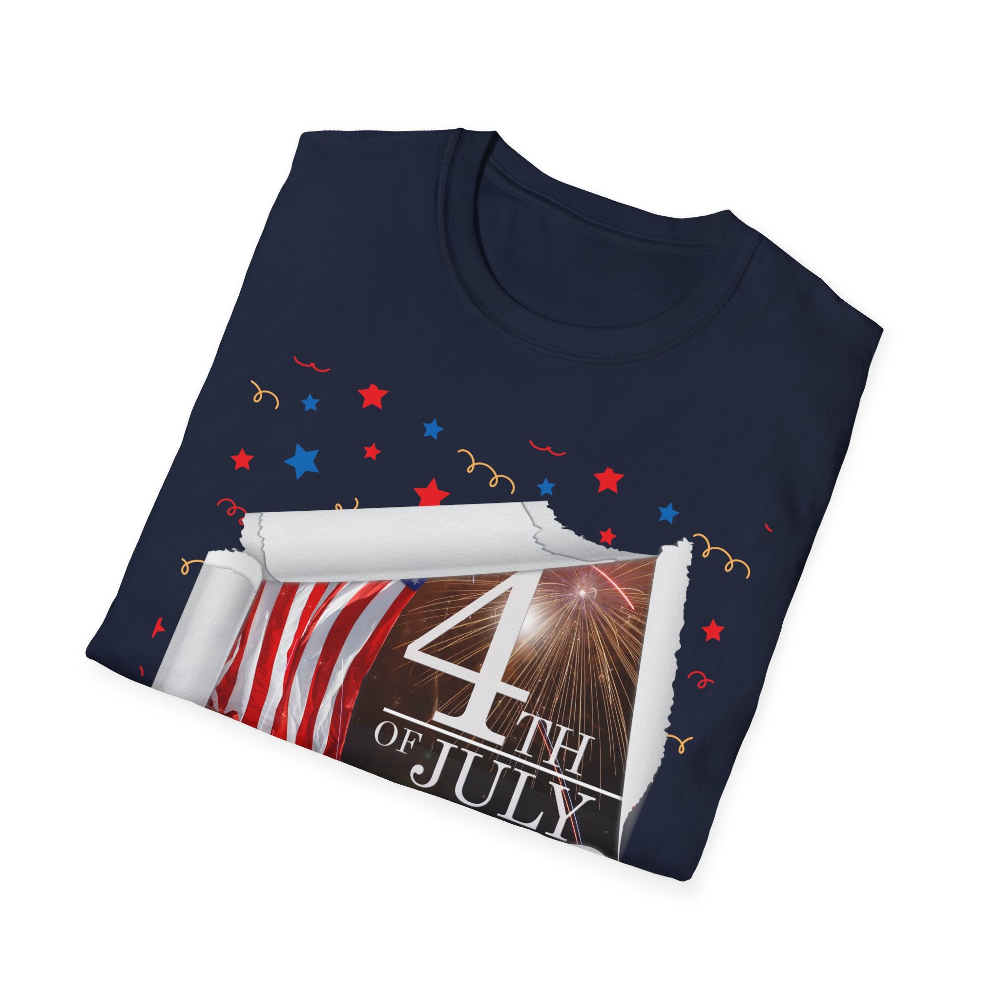 4th of July American Flag T-Shirt — Patriotic Independence Day Tee