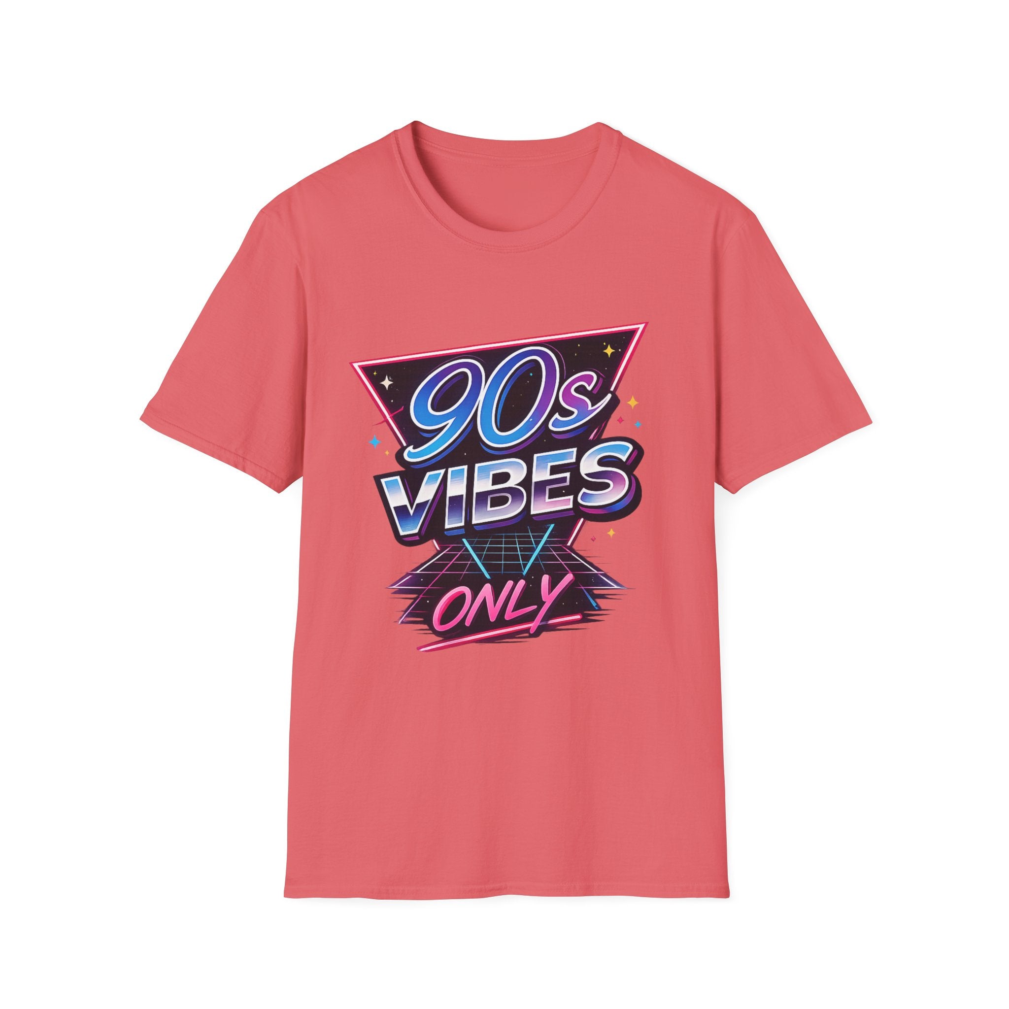 90s Vibes T-Shirt — Retro Neon Graphic Tee