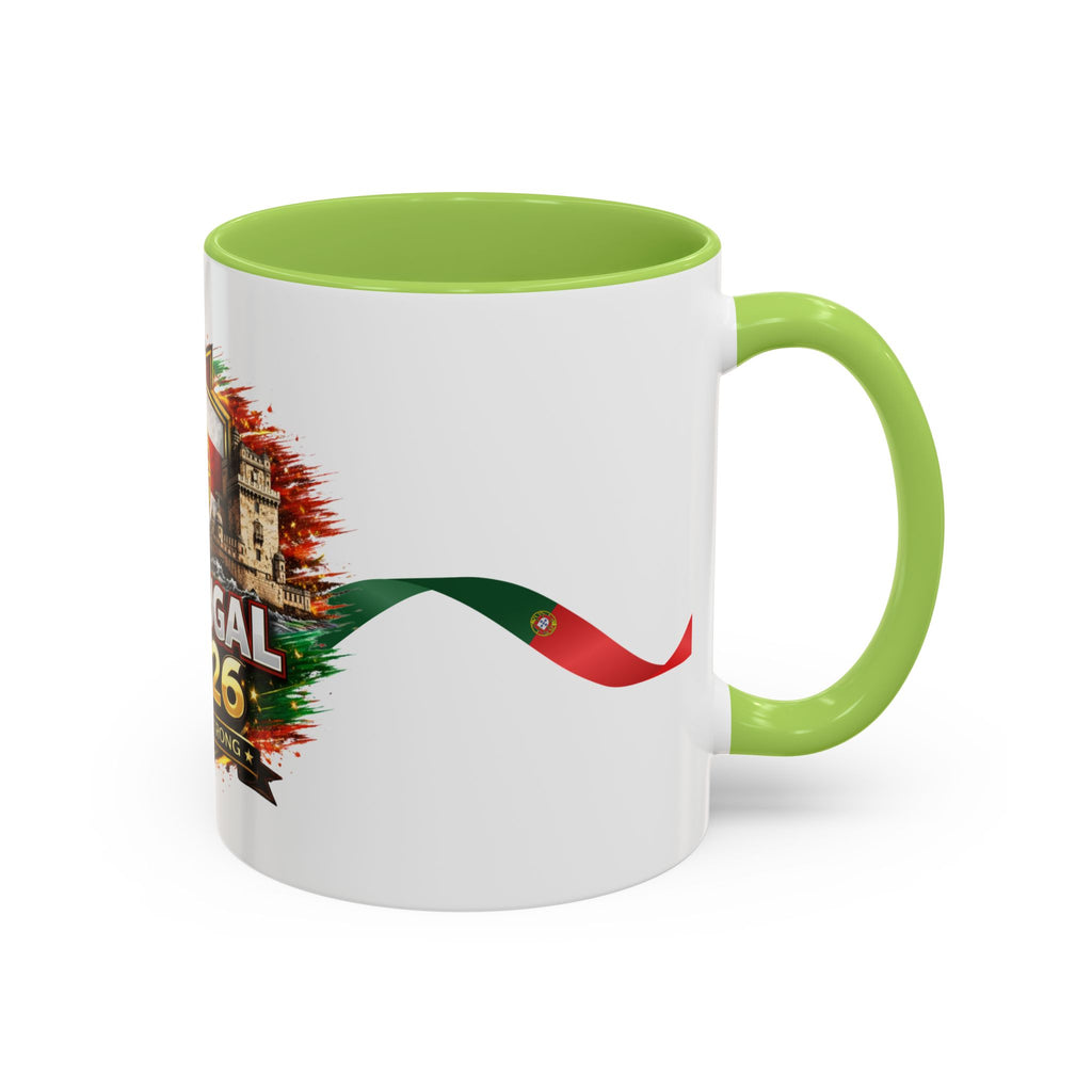 Portugal 2026 Soccer Mug – Portugal Flag & Crest Accent Coffee Cup