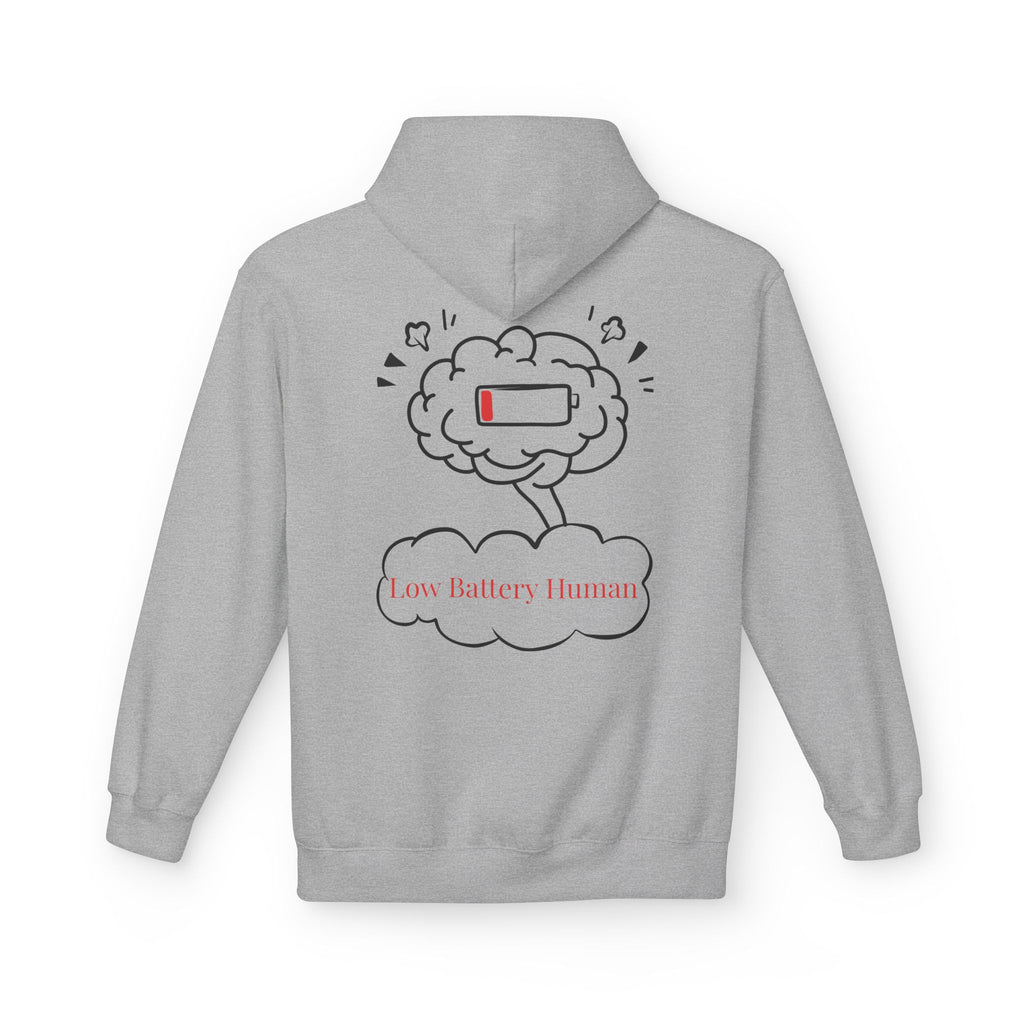 Low Battery Human Unisex Midweight Softstyle Fleece Hoodie