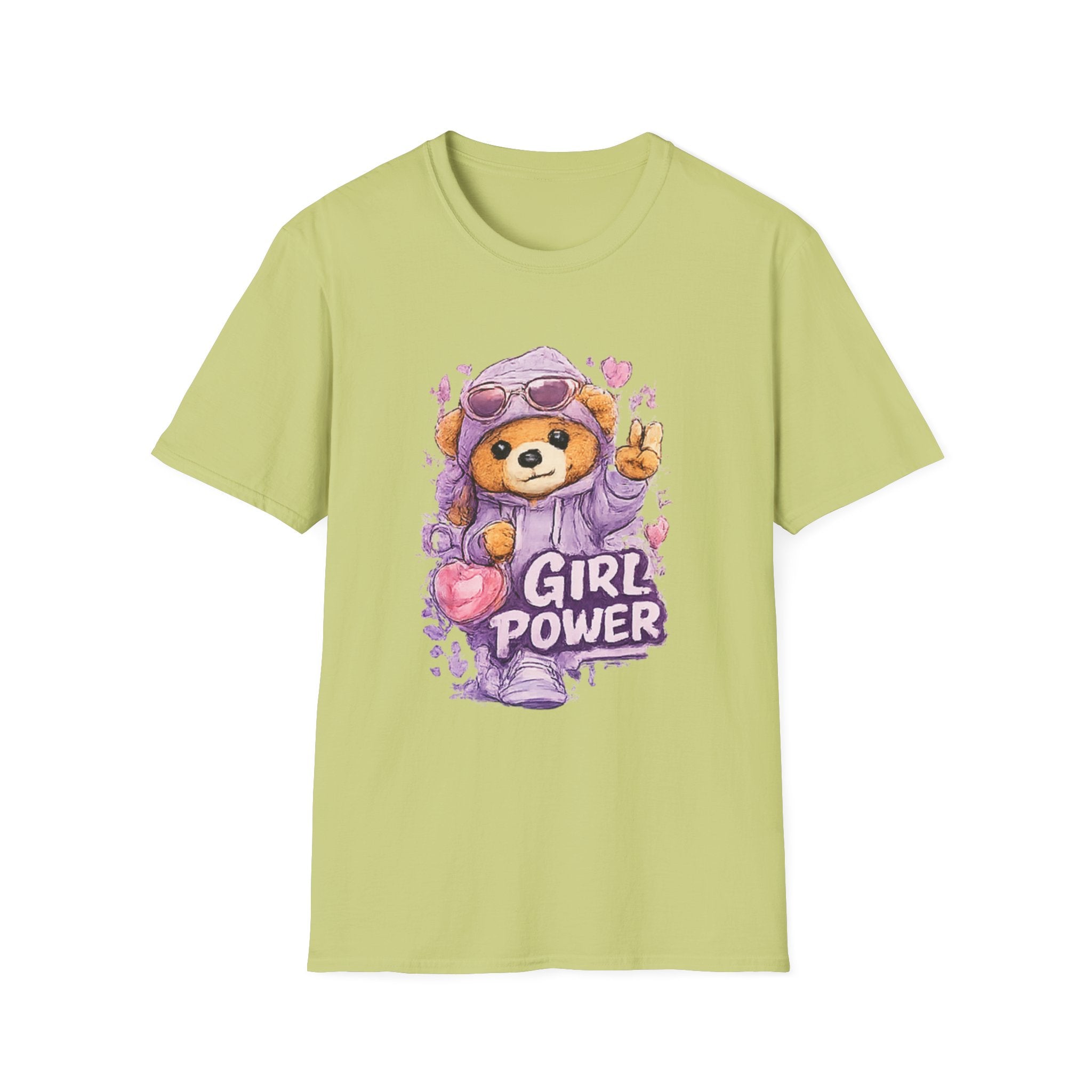 Girl Power Bear T-Shirt — Cute Feminist Graphic Tee