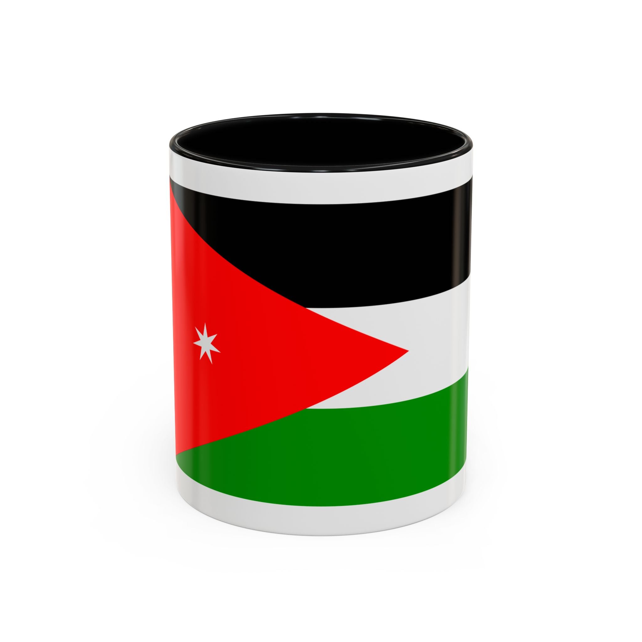 Jordan Flag Accent Coffee Mug – Patriotic Jordanian Tea & Coffee Cup (11/15oz)