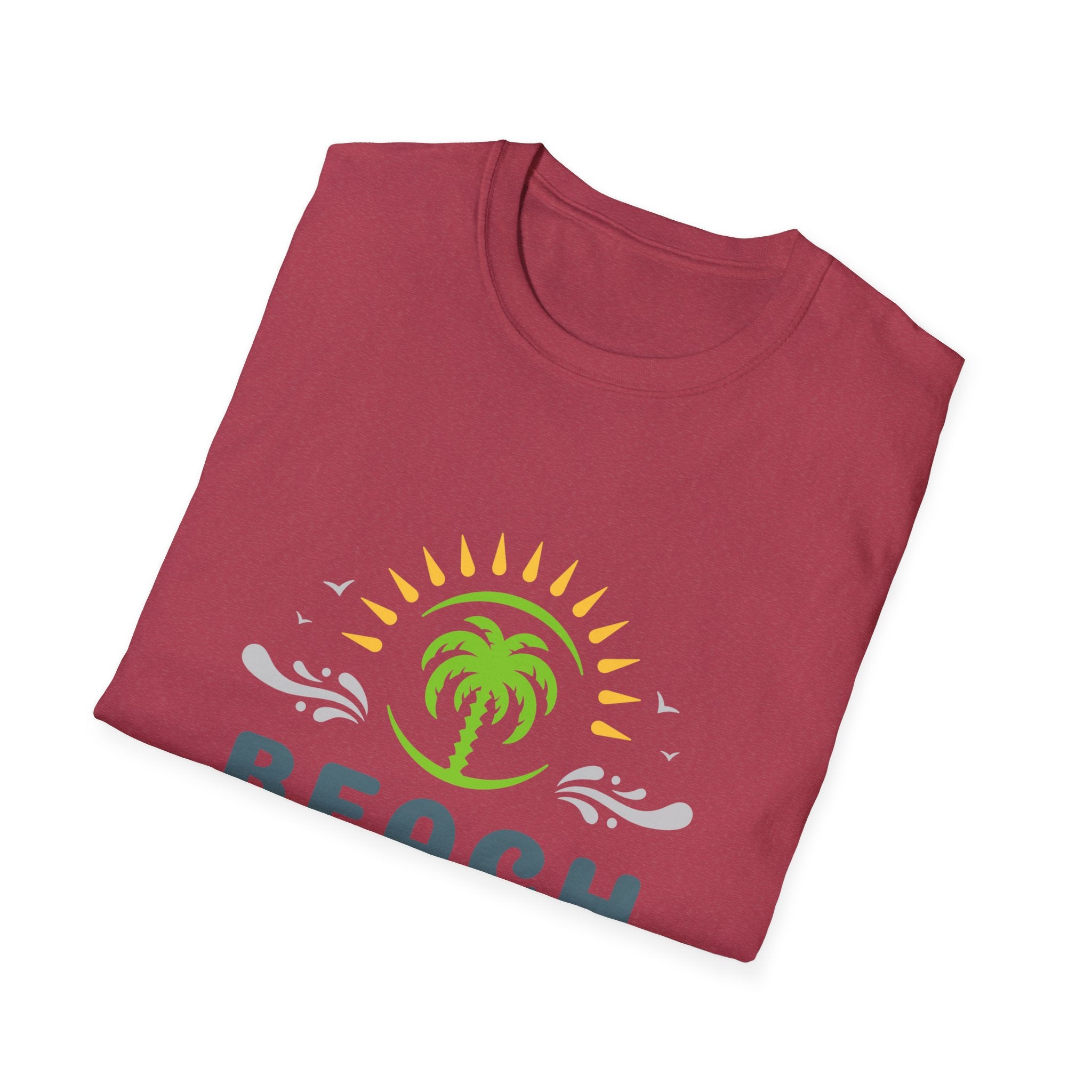 Beach Vacation T-Shirt — Palm Tree Sunset Graphic Tee