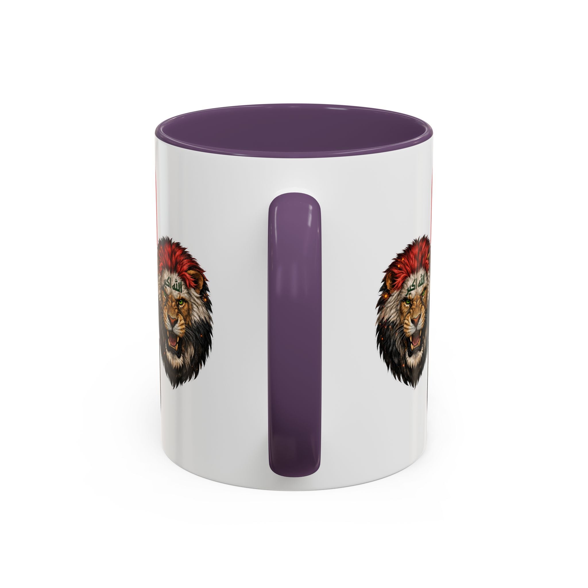 Iraq Flag Accent Coffee Mug with Lion Emblem – Patriotic Iraqi 11/15oz Mug