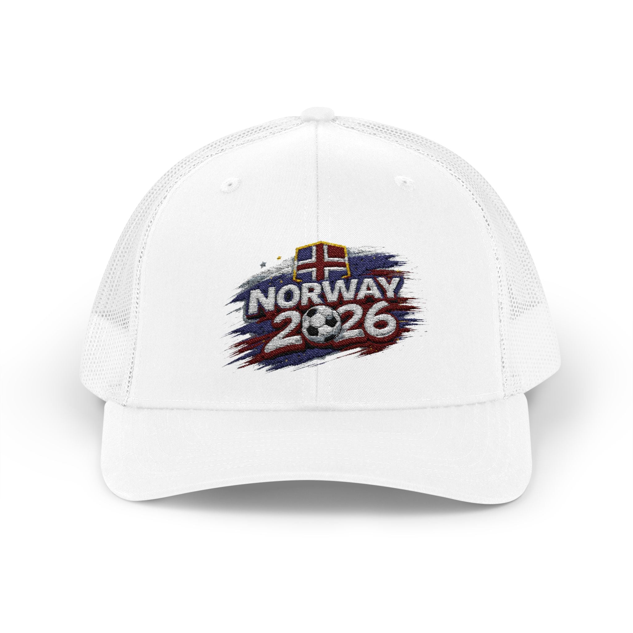 Norway 2026 Trucker Cap - Embroidered Norwegian Flag Snapback