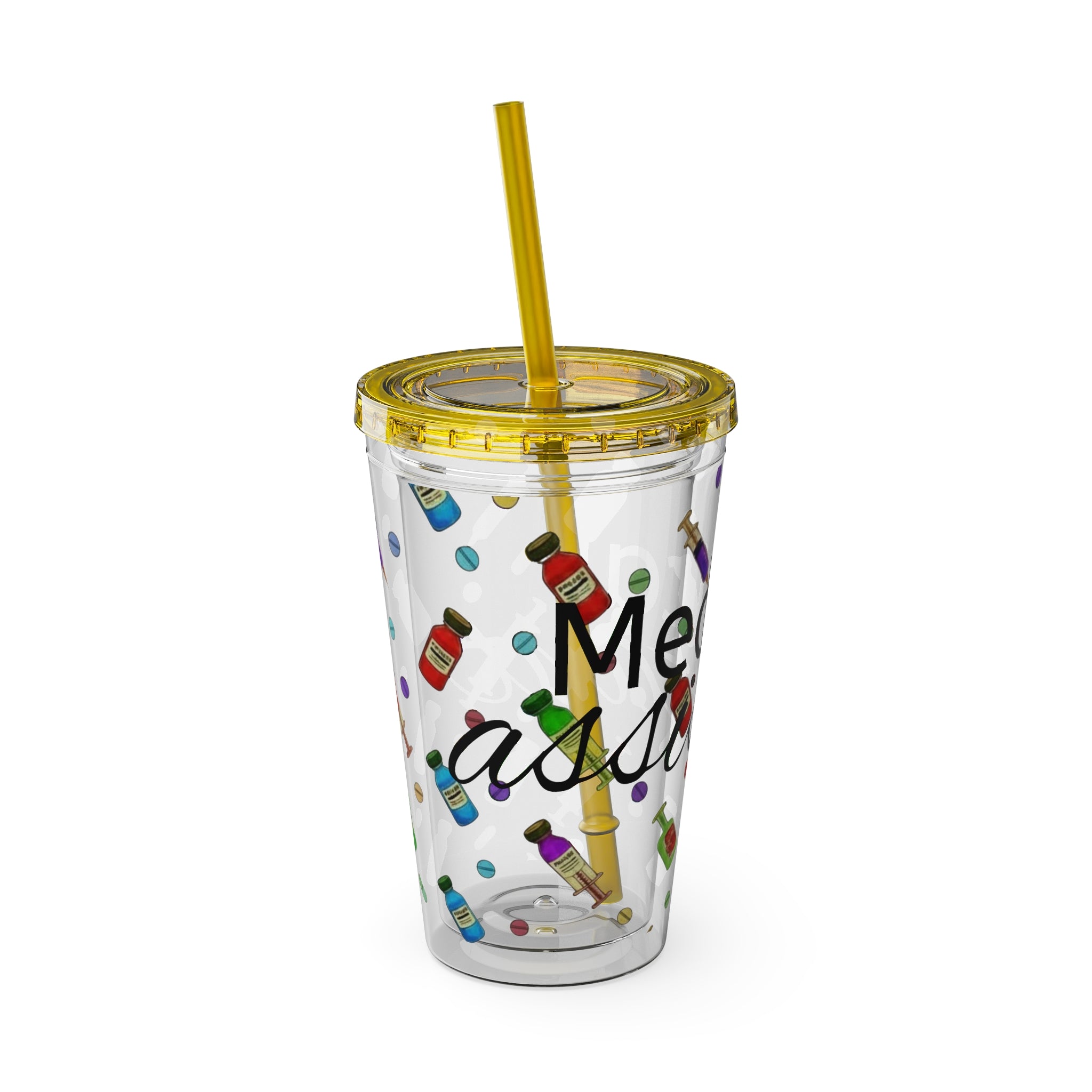 Medical Assistant Tumbler with Straw