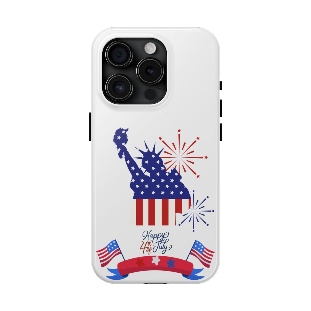 4th of July Tough Phone Case — Statue of Liberty USA Flag Design