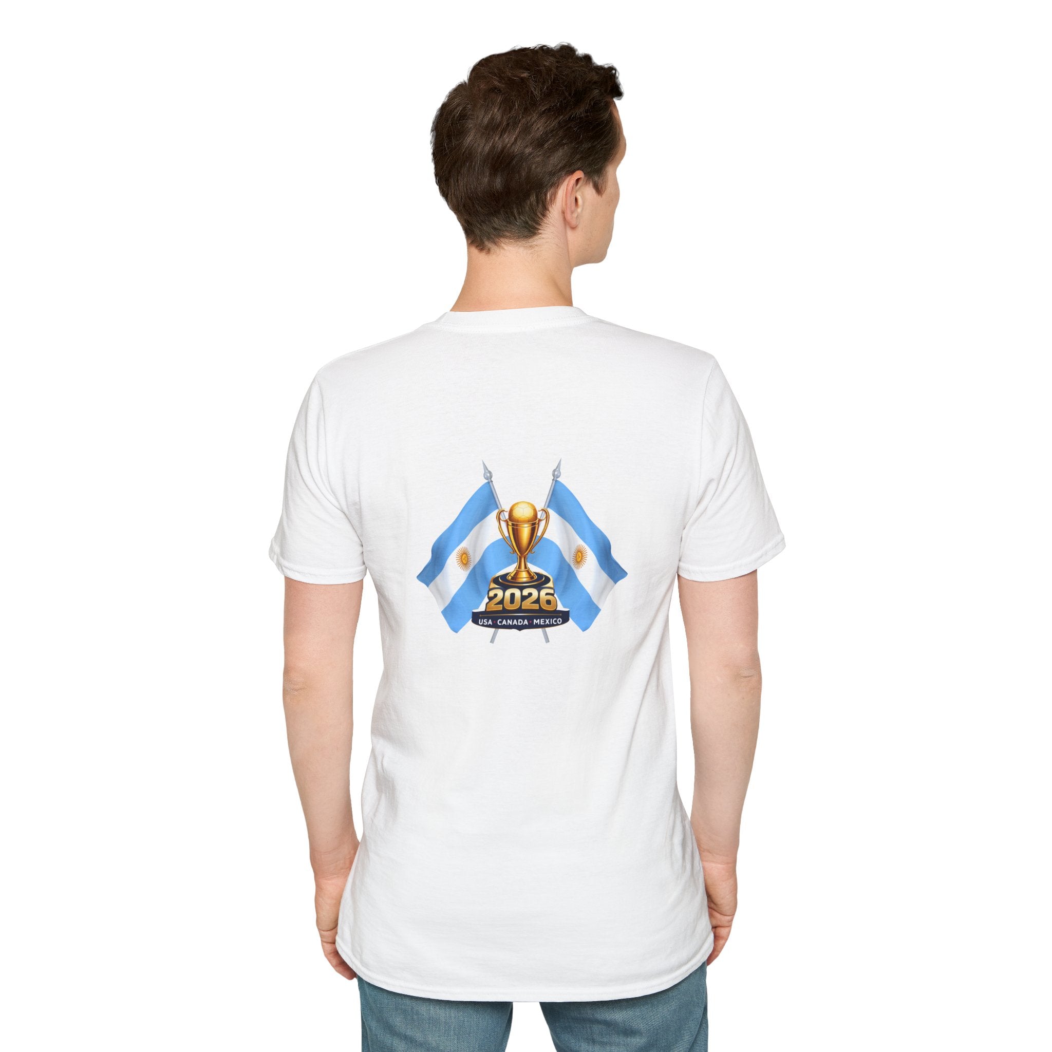 Argentina 2026 Soccer Cup T-Shirt — South America Flag & Trophy Design