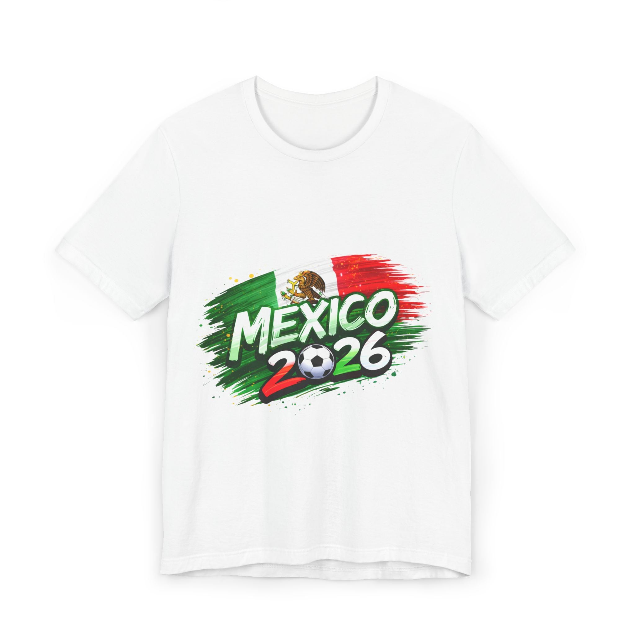 Mexico 2026 Soccer T-Shirt — Mexican Flag Cup Fan Tee