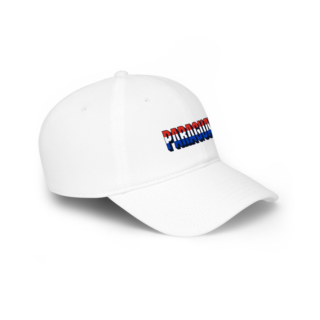 Paraguay Flag Text Baseball Cap – Patriotic Low Profile Dad Hat