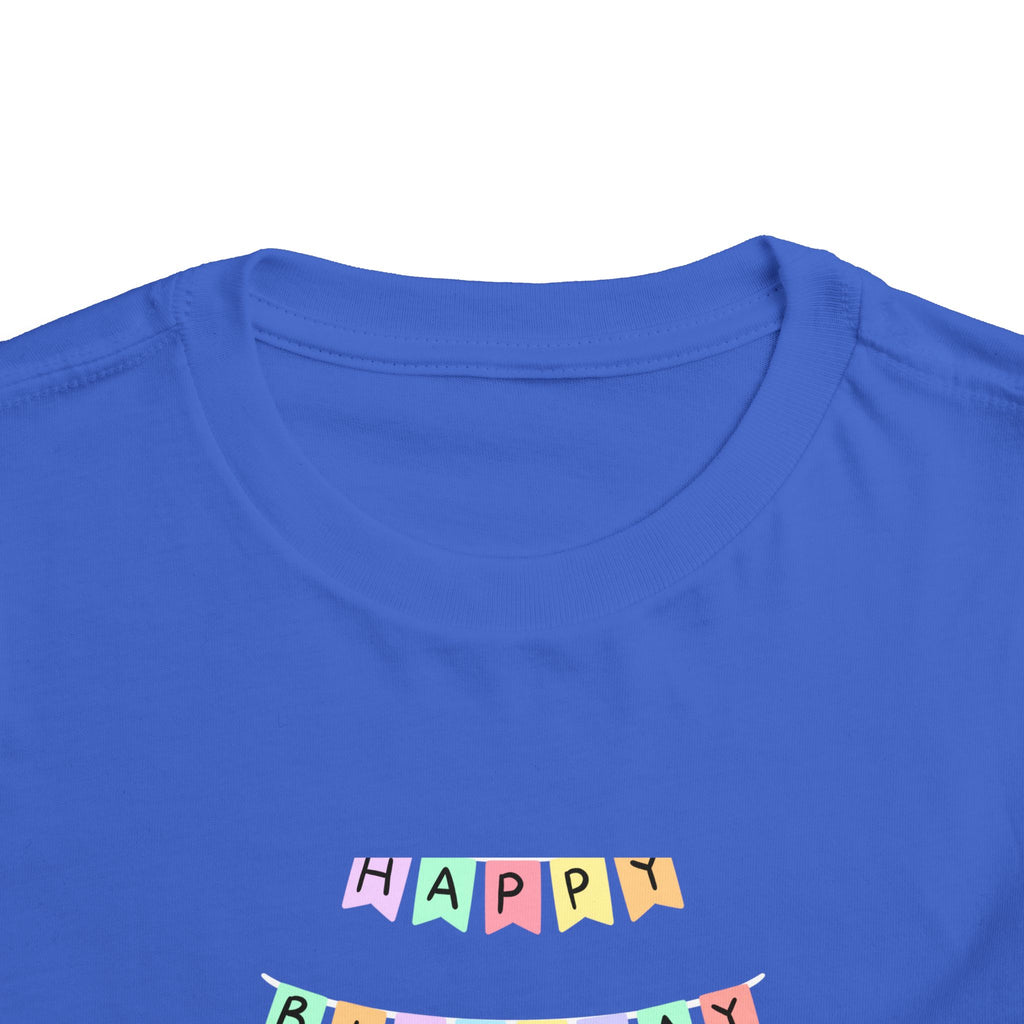 Toddler Birthday Castle Tee — "Happy Birthday" Princess Shirt