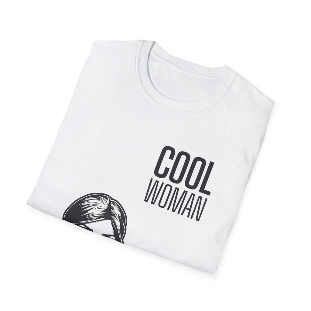 Cool Woman Graphic T-Shirt — Retro Sunglasses Feminine Tee