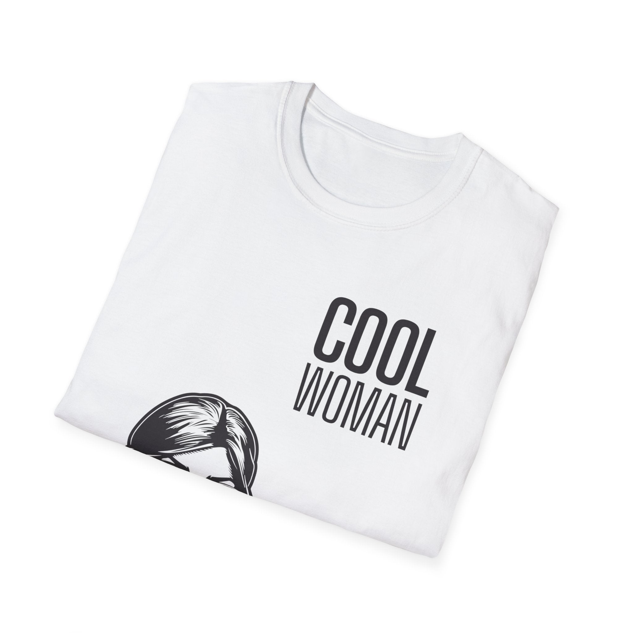 Cool Woman Graphic T-Shirt — Retro Sunglasses Feminine Tee