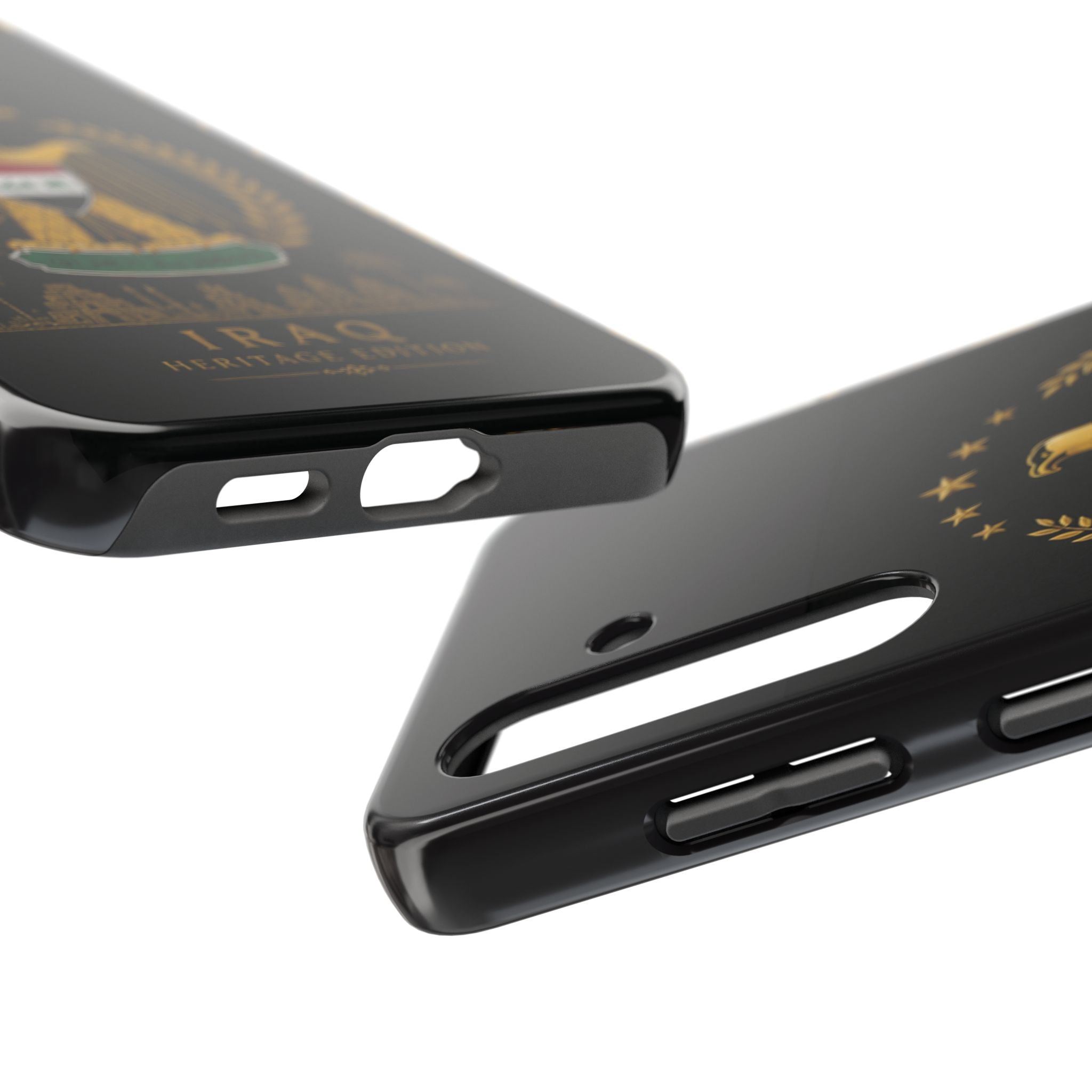 Iraq Coat of Arms Tough Phone Case — Arabic ‘Allahu Akbar’ Military Eagle Design