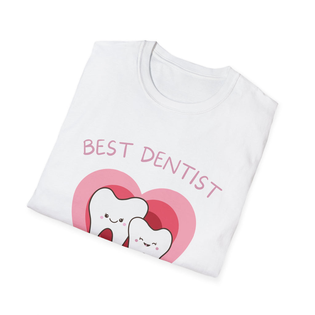 Best Dentist In Town T-Shirt — Cute Dental Heart Tee