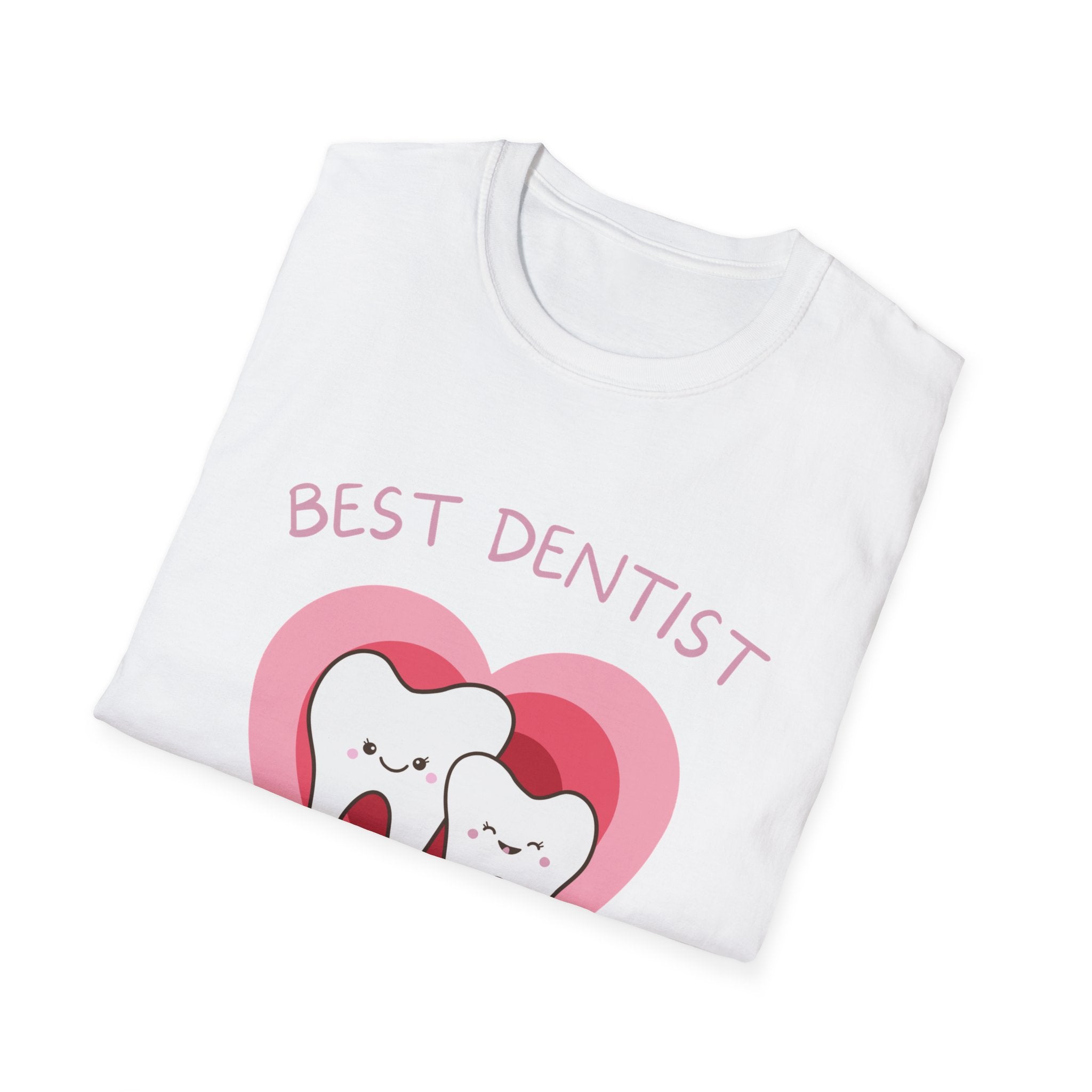 Best Dentist In Town T-Shirt — Cute Dental Heart Tee
