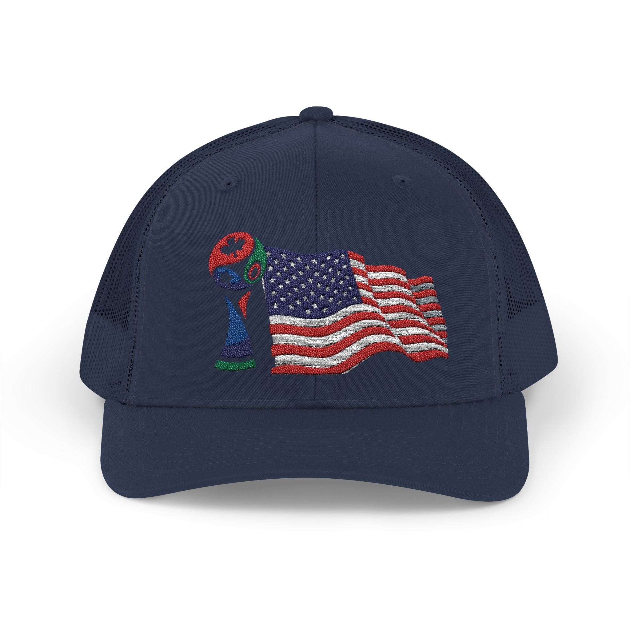 USA Cup Flag Snapback Cap