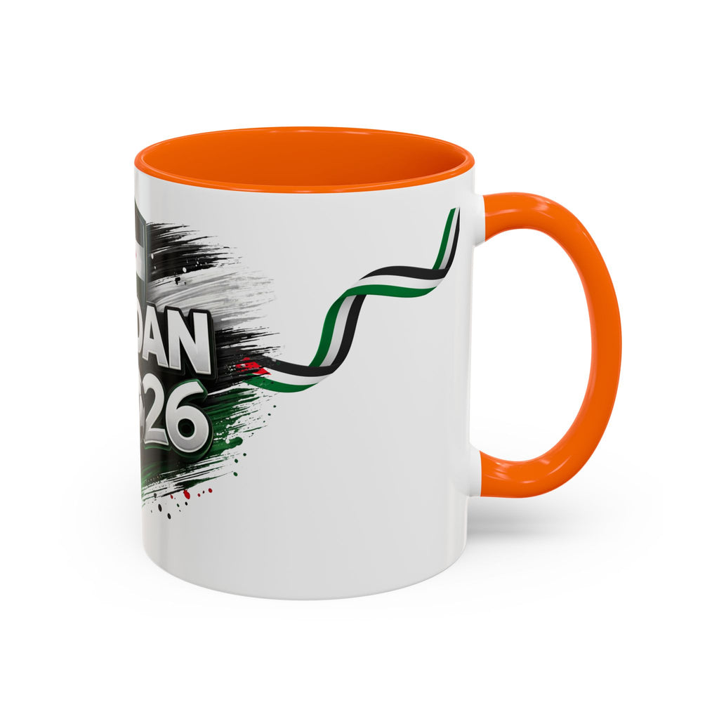 Jordan 2026 Soccer Accent Coffee Mug – Jordan Flag Football Fan Gift (11/15oz)