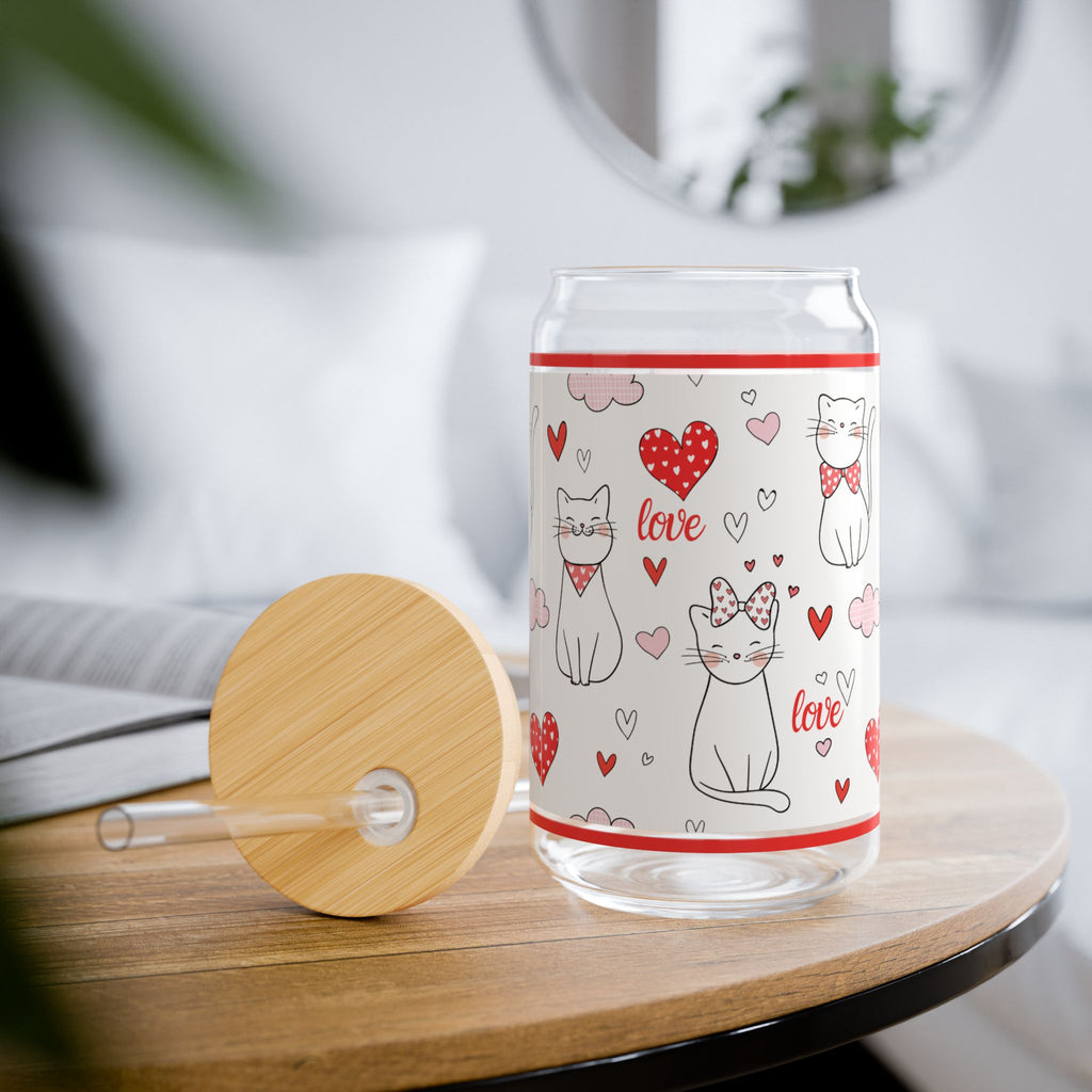 LOVE CAT Sipper Glass