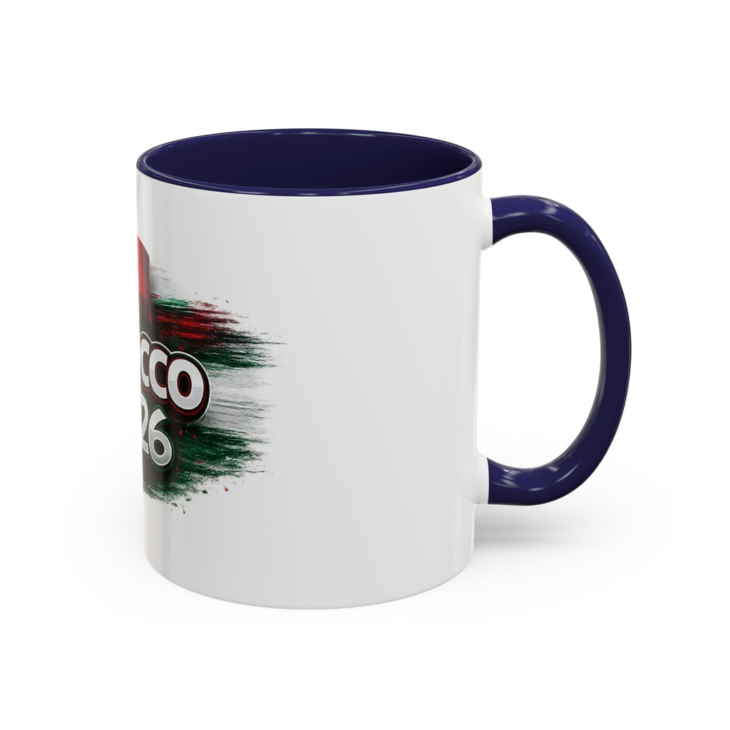 Morocco 2026 Soccer Accent Coffee Mug — Cup Fan Gift