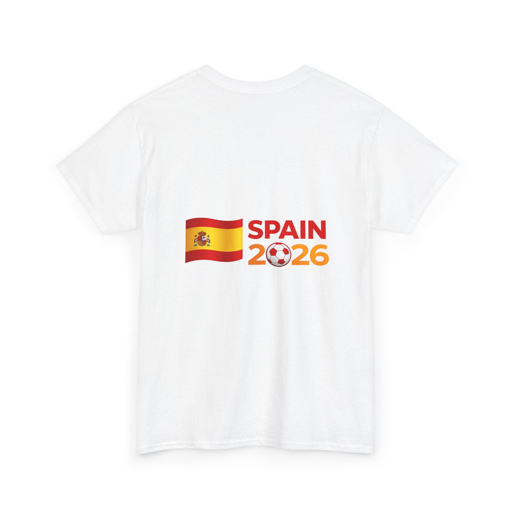 Spain 2026 Soccer Fan T‑Shirt — Spanish Flag Cup Supporter Tee