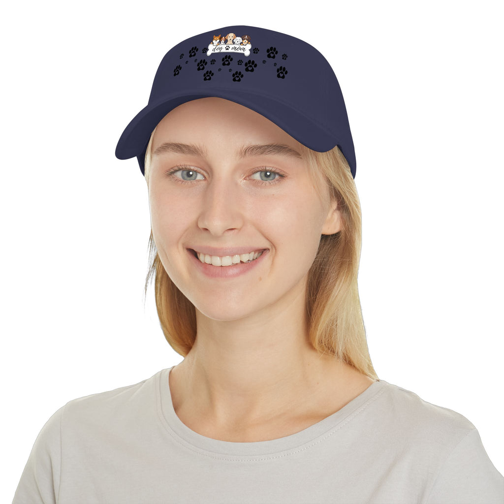 Pet Lover Paw Print Baseball Cap — Cute Dogs & Cats “Paws & Love” Hat