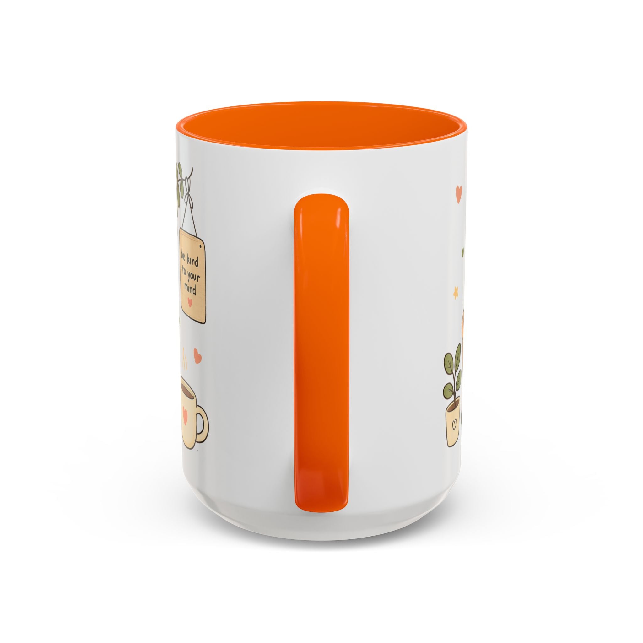 Inspirational Accent Coffee Mug — "Good Things Take Time" Motivational Ceramic Mug